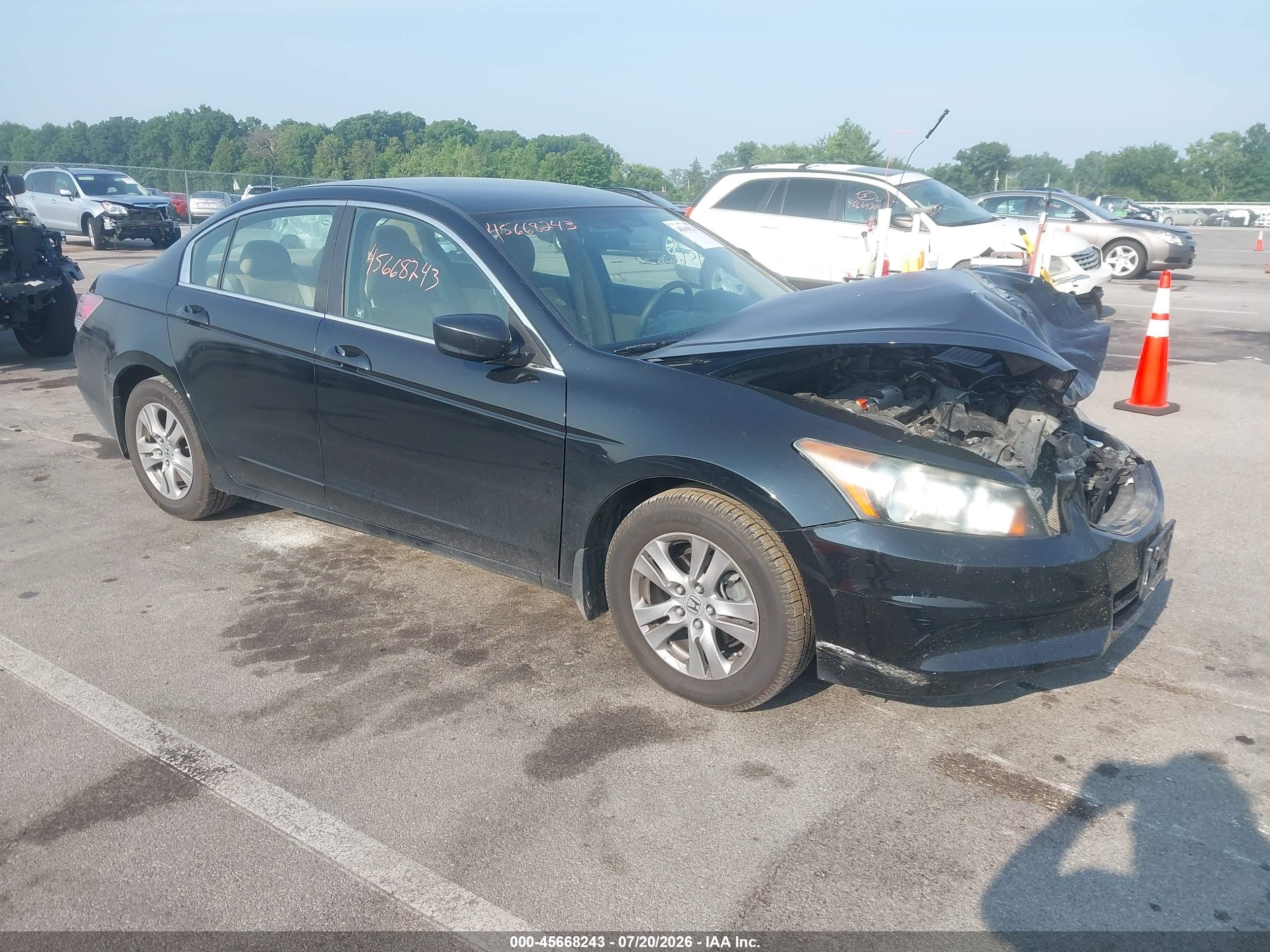 2011 Honda Accord 2.4 Se Black vin: 1HGCP2F60BA146056