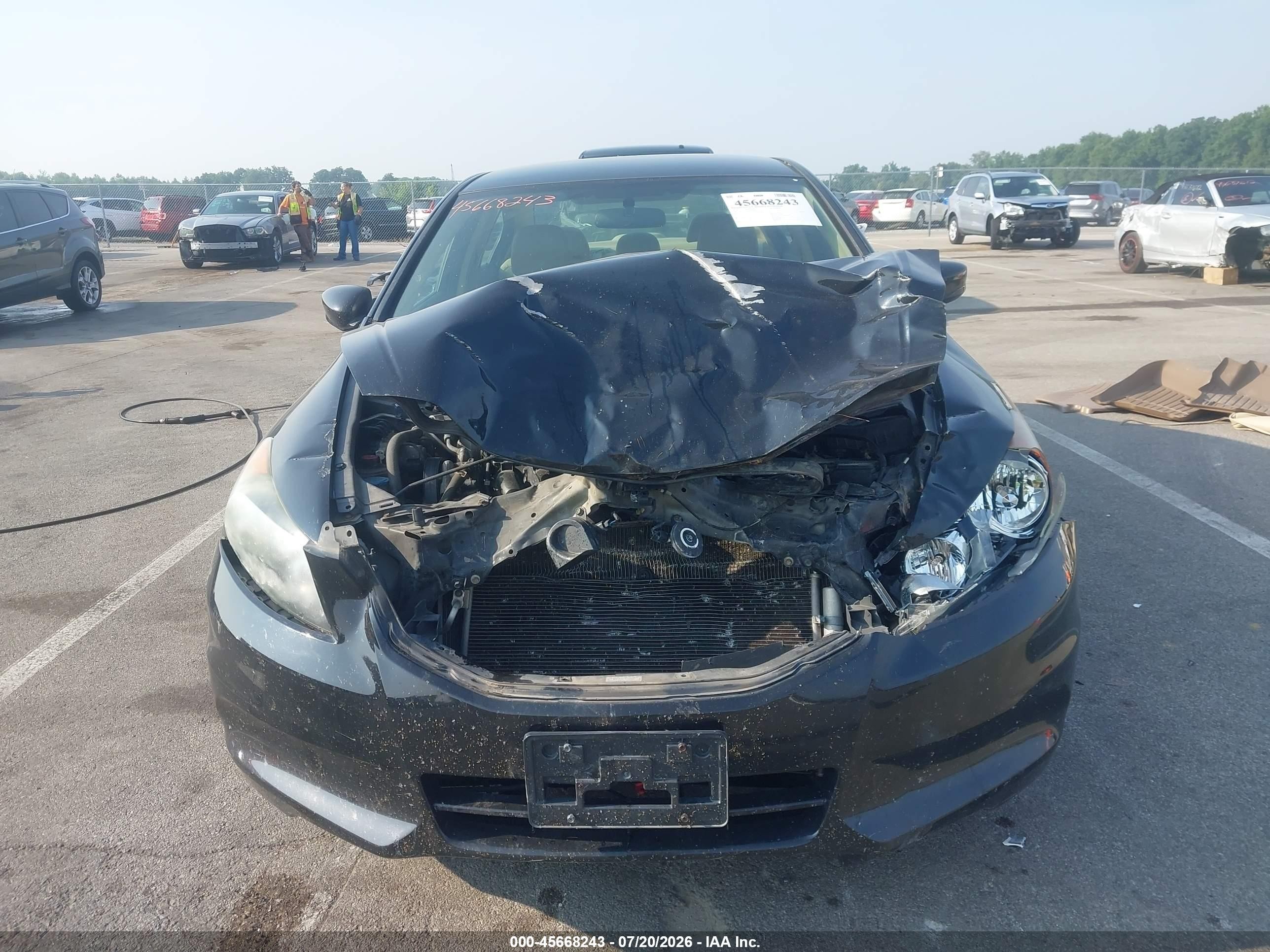 2011 Honda Accord 2.4 Se Black vin: 1HGCP2F60BA146056