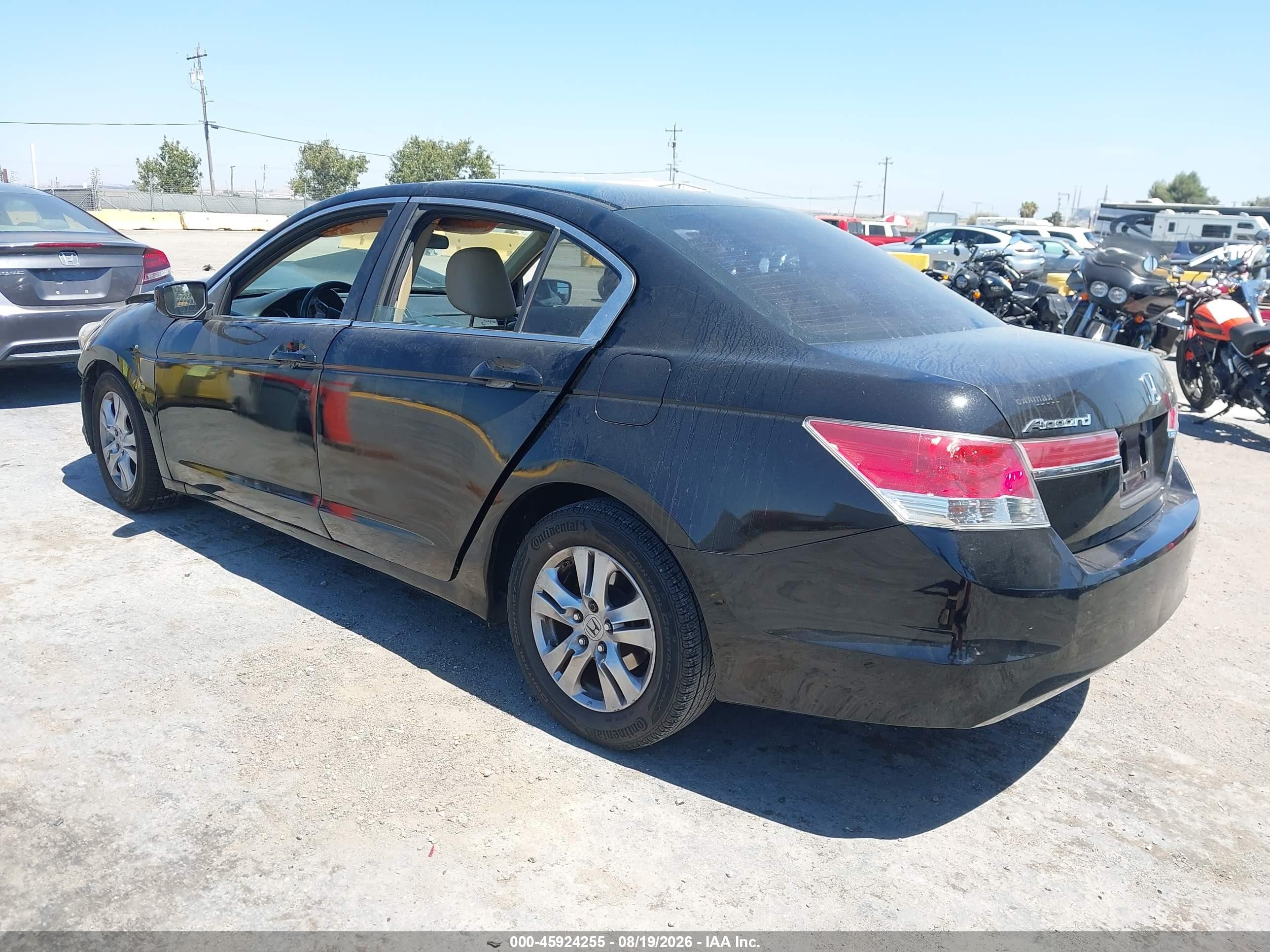 2011 Honda Accord 2.4 Se Черный vin: 1HGCP2F60BA154786