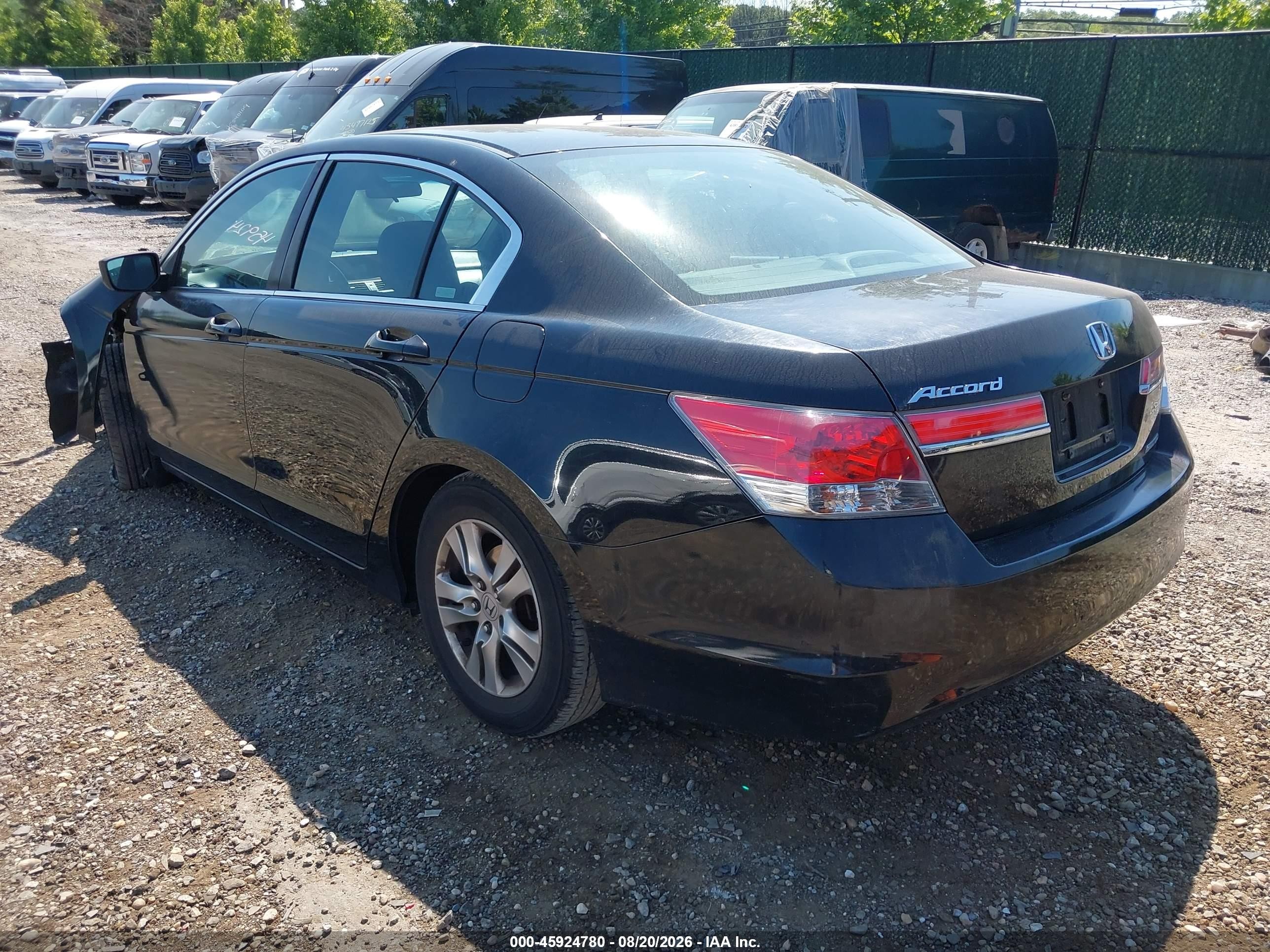 2011 Honda Accord 2.4 Se Black vin: 1HGCP2F60BA158188