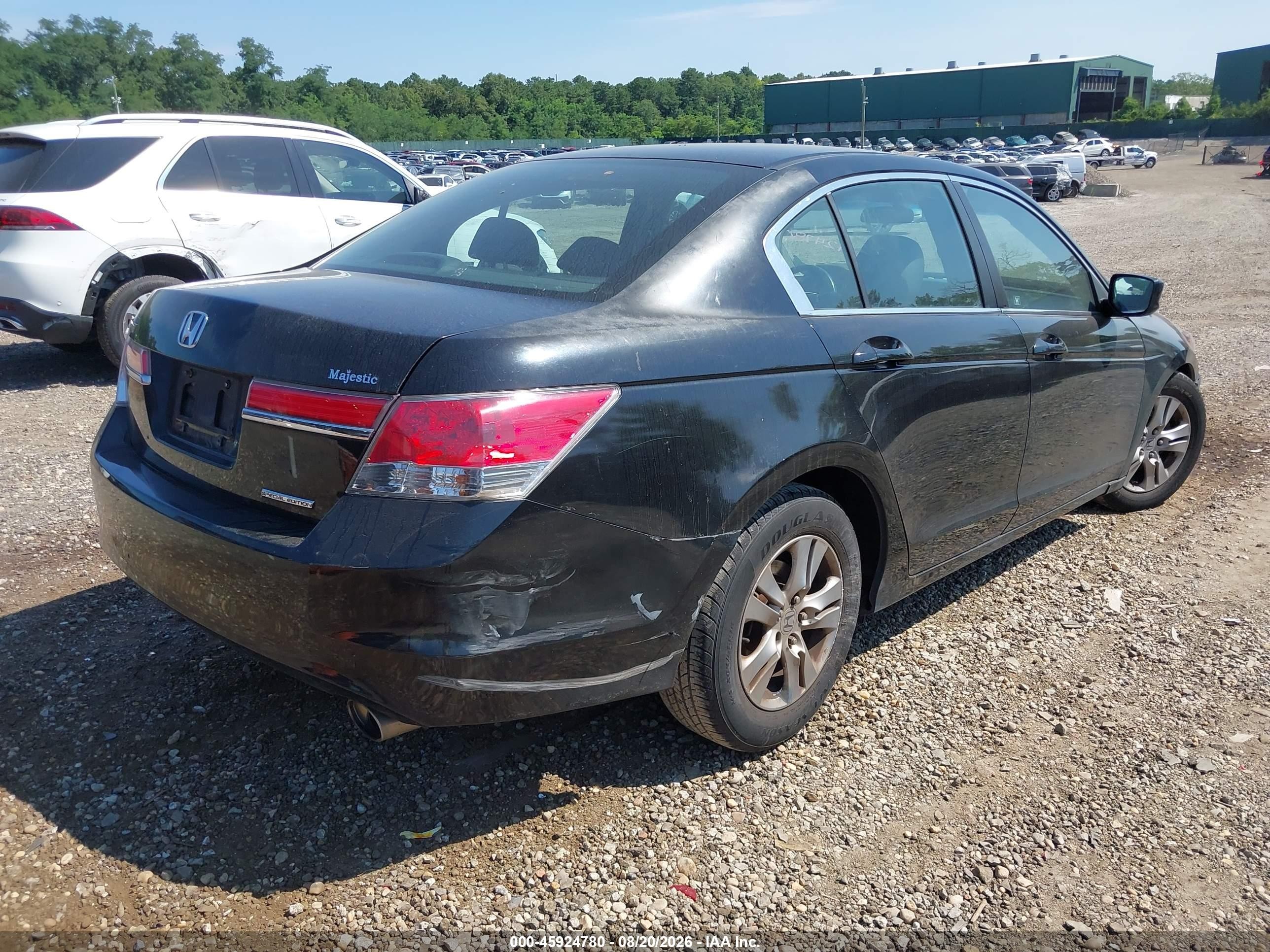 2011 Honda Accord 2.4 Se Black vin: 1HGCP2F60BA158188