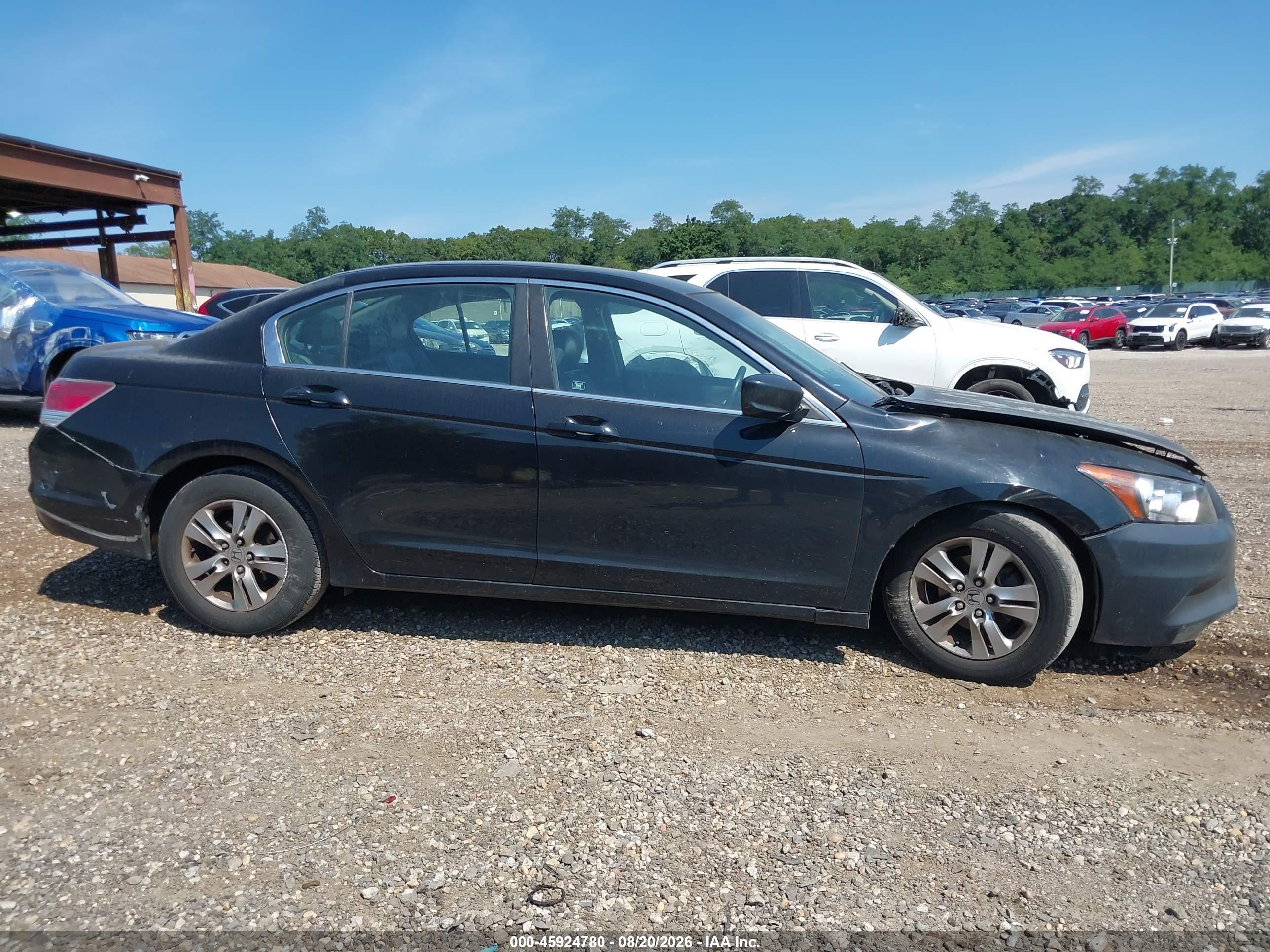2011 Honda Accord 2.4 Se Black vin: 1HGCP2F60BA158188