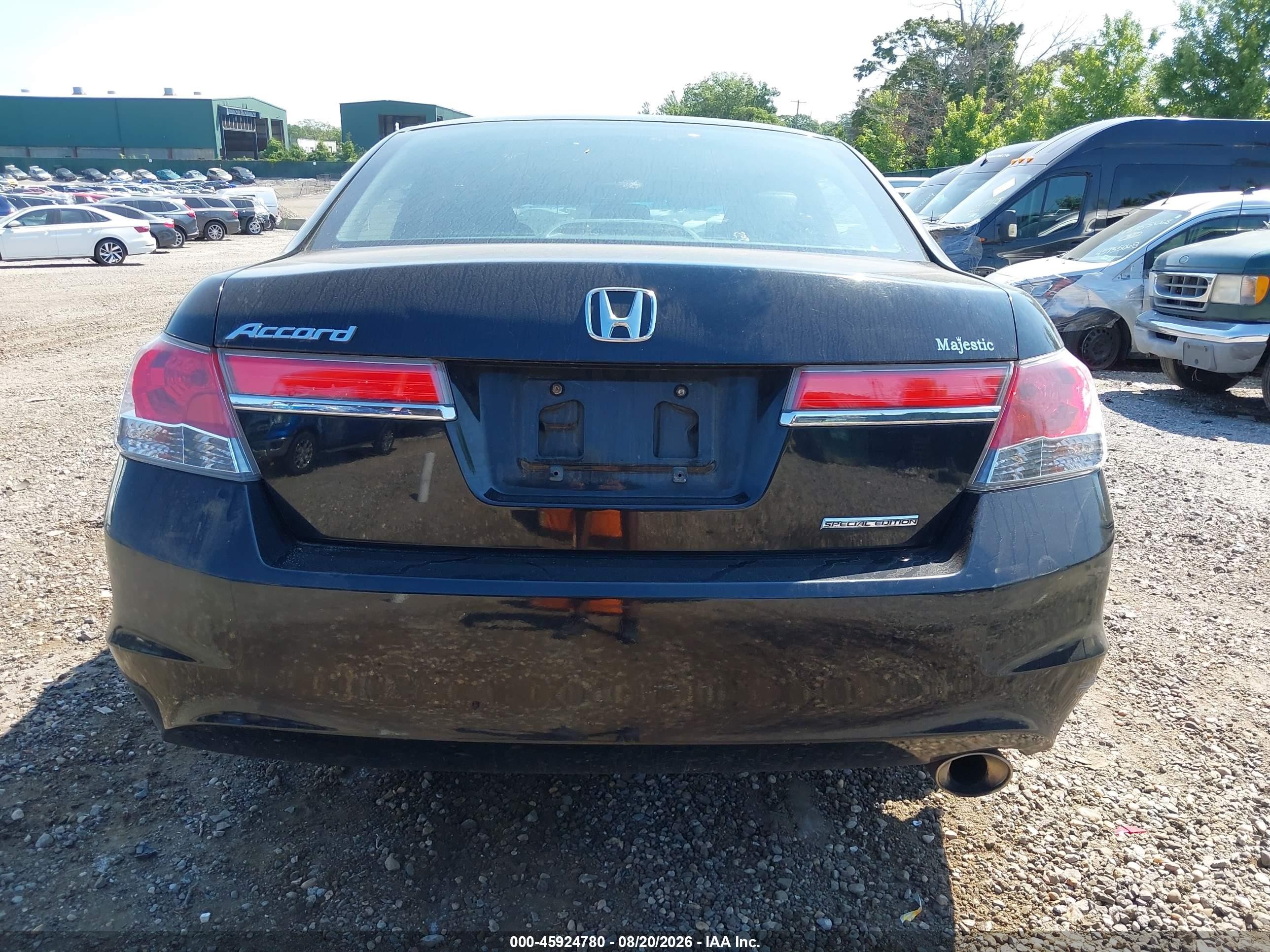 2011 Honda Accord 2.4 Se Black vin: 1HGCP2F60BA158188