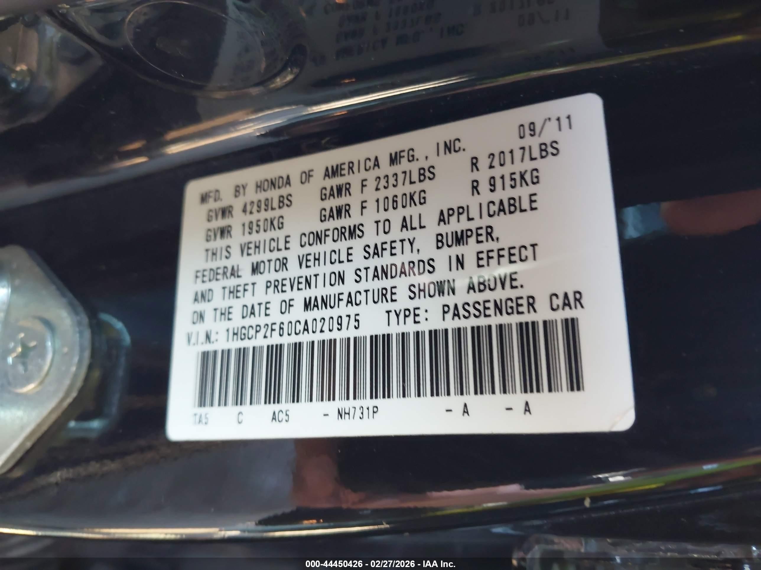 2012 Honda Accord 2.4 Se Black vin: 1HGCP2F60CA020975