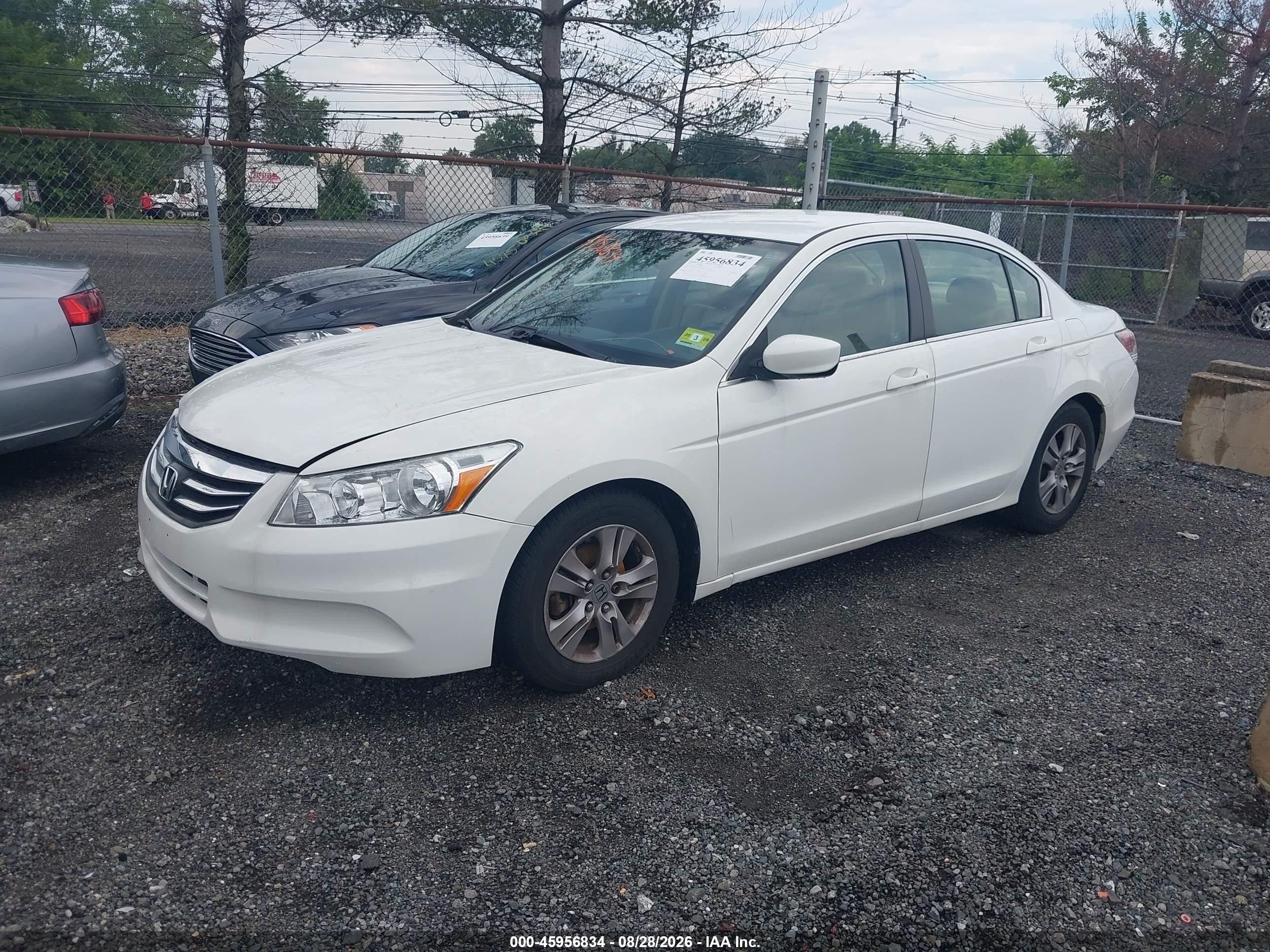 2012 Honda Accord 2.4 Se Белый vin: 1HGCP2F60CA031698
