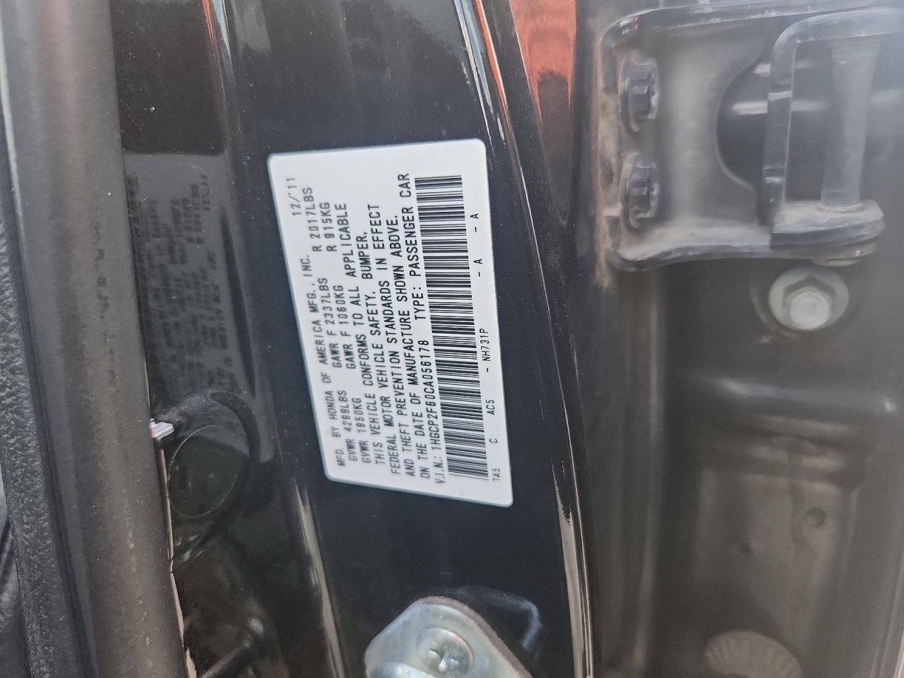 2012 Honda Accord Se Black vin: 1HGCP2F60CA056178