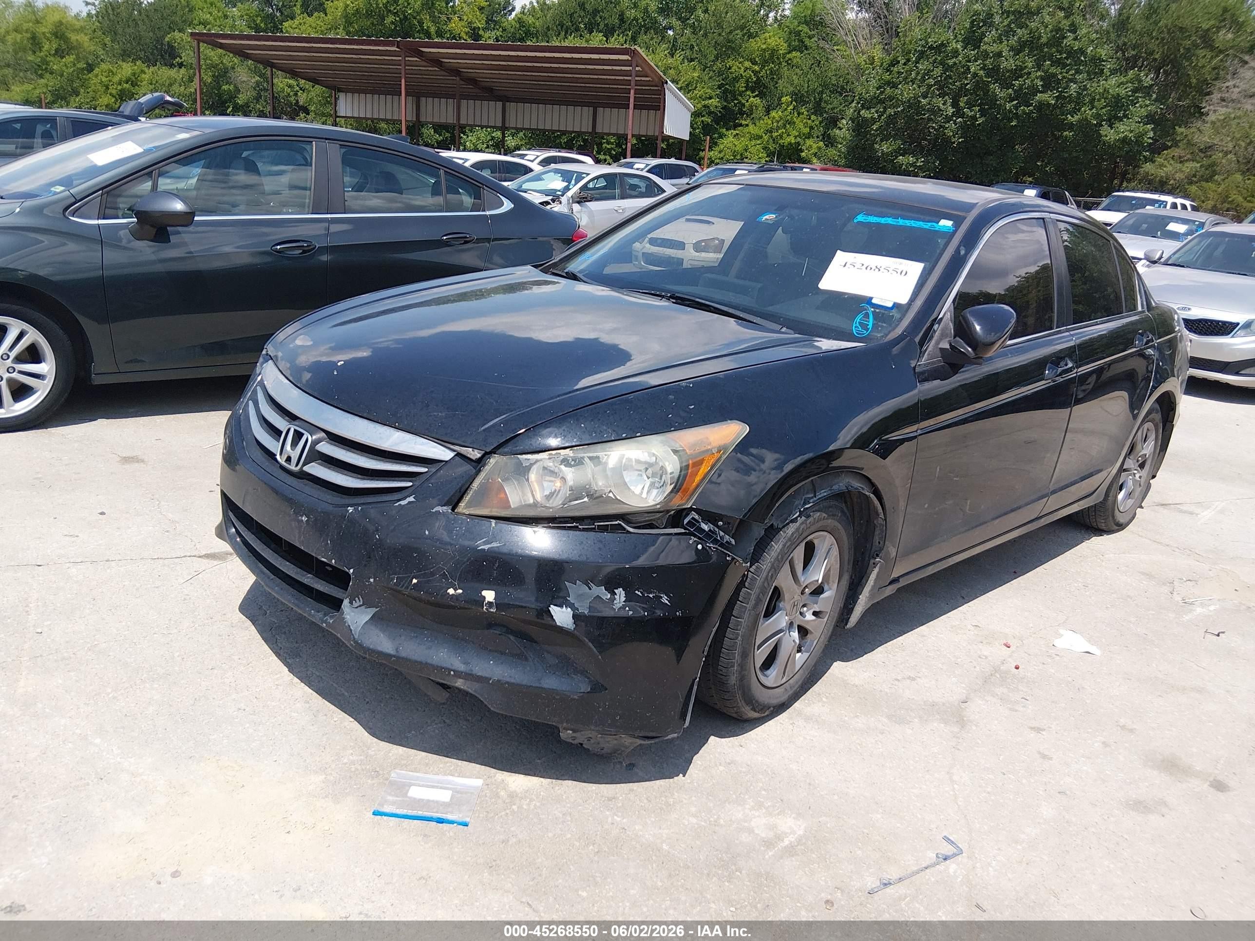 2012 Honda Accord 2.4 Se Black vin: 1HGCP2F60CA069366