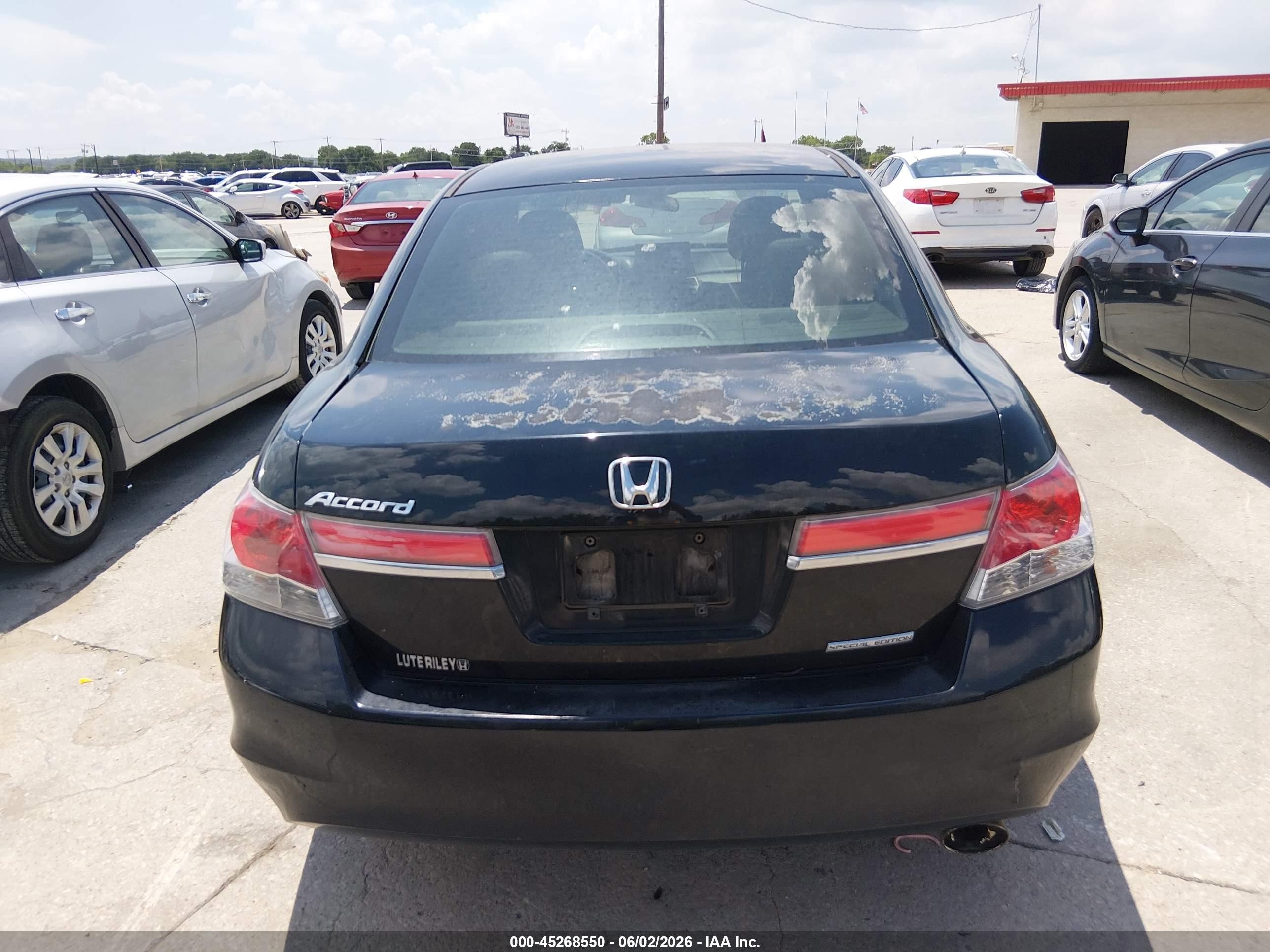 2012 Honda Accord 2.4 Se Black vin: 1HGCP2F60CA069366