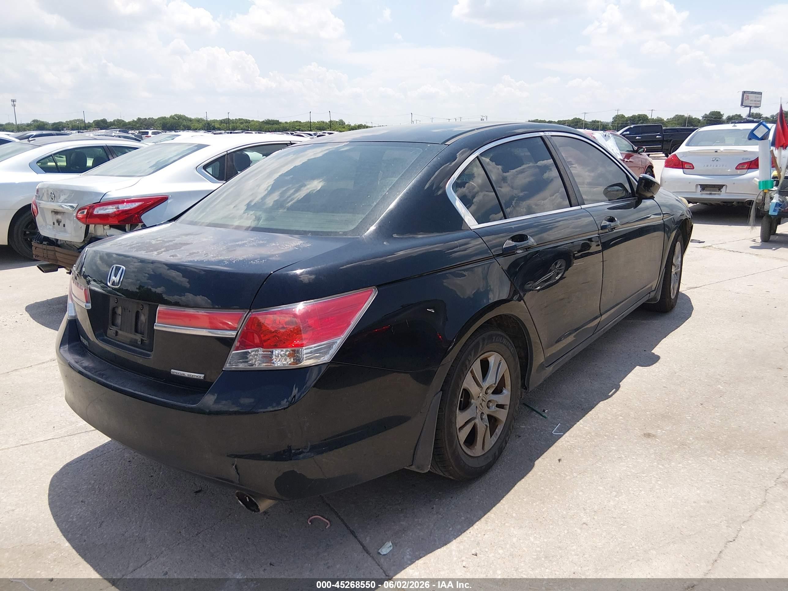 2012 Honda Accord 2.4 Se Black vin: 1HGCP2F60CA069366
