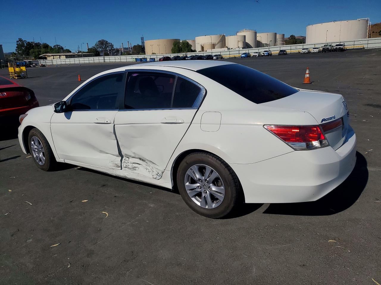 2012 Honda Accord White vin: 1HGCP2F60CA102821