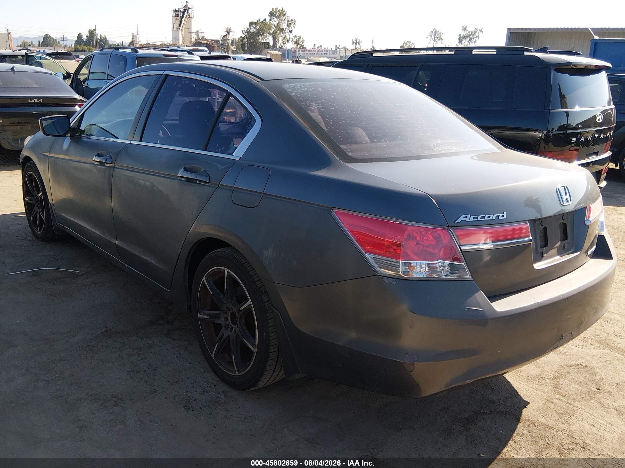 2012 Honda Accord 2.4 Se Gray vin: 1HGCP2F60CA104424