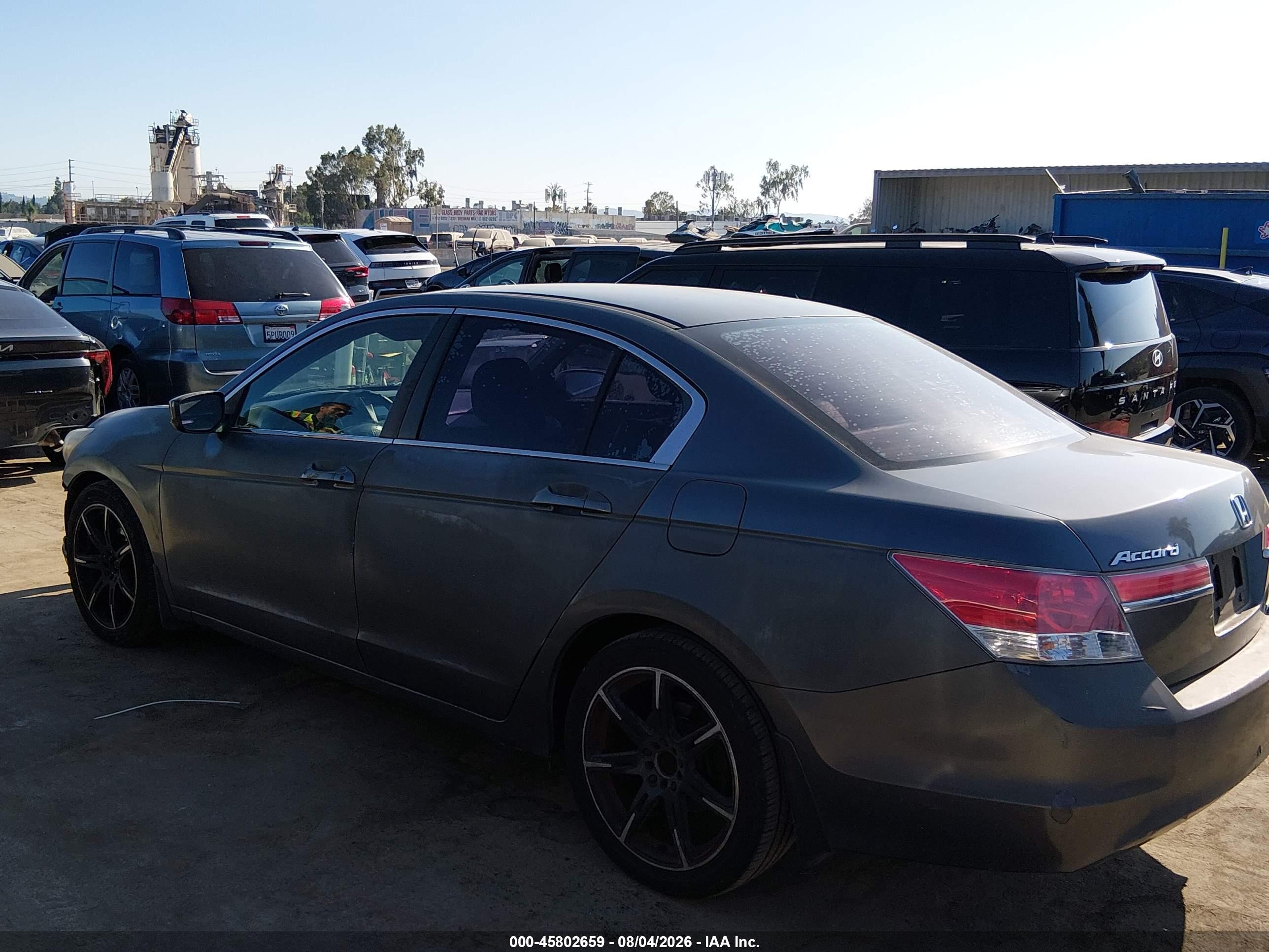 2012 Honda Accord 2.4 Se Gray vin: 1HGCP2F60CA104424