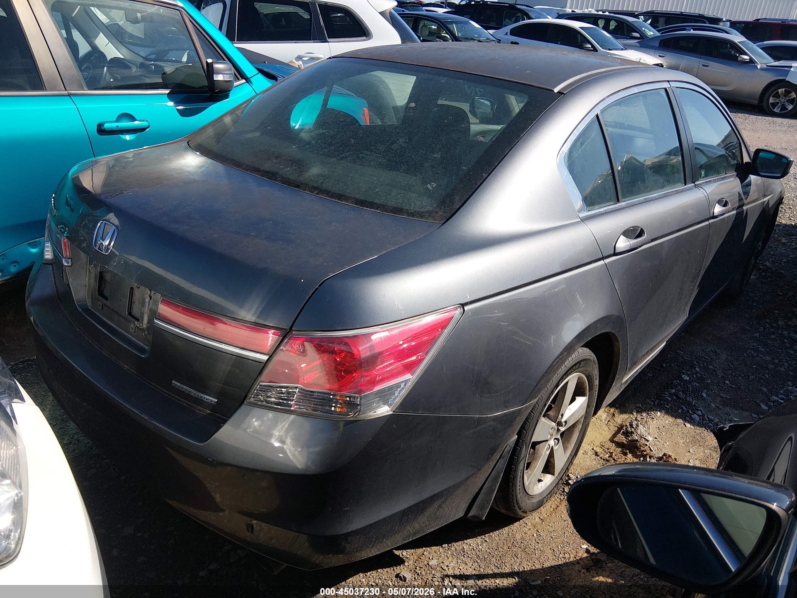 2012 Honda Accord 2.4 Se Gray vin: 1HGCP2F60CA120414