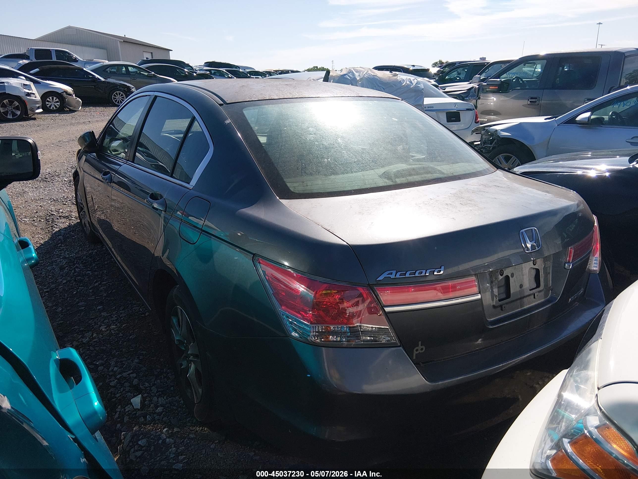 2012 Honda Accord 2.4 Se Gray vin: 1HGCP2F60CA120414