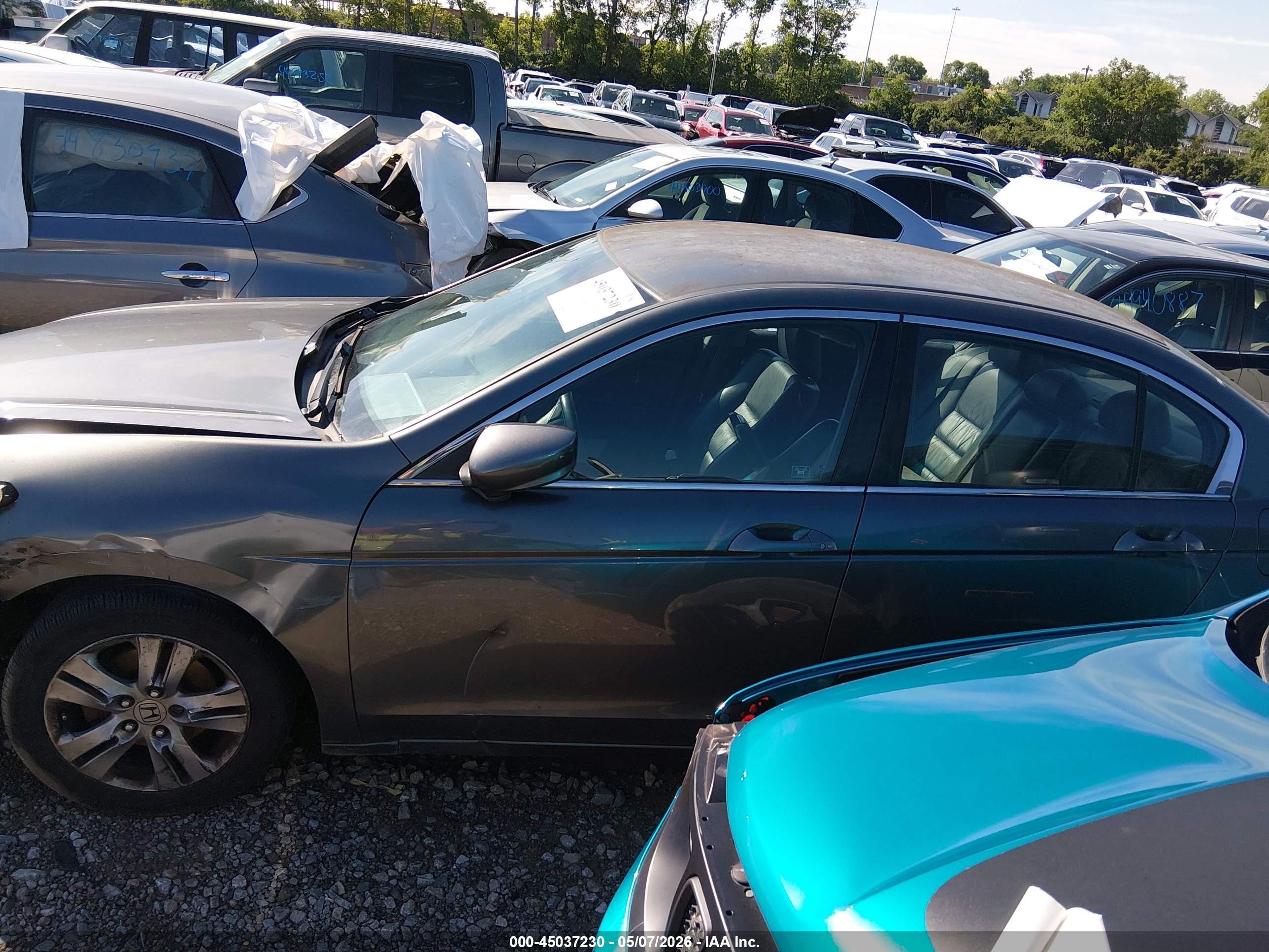 2012 Honda Accord 2.4 Se Gray vin: 1HGCP2F60CA120414