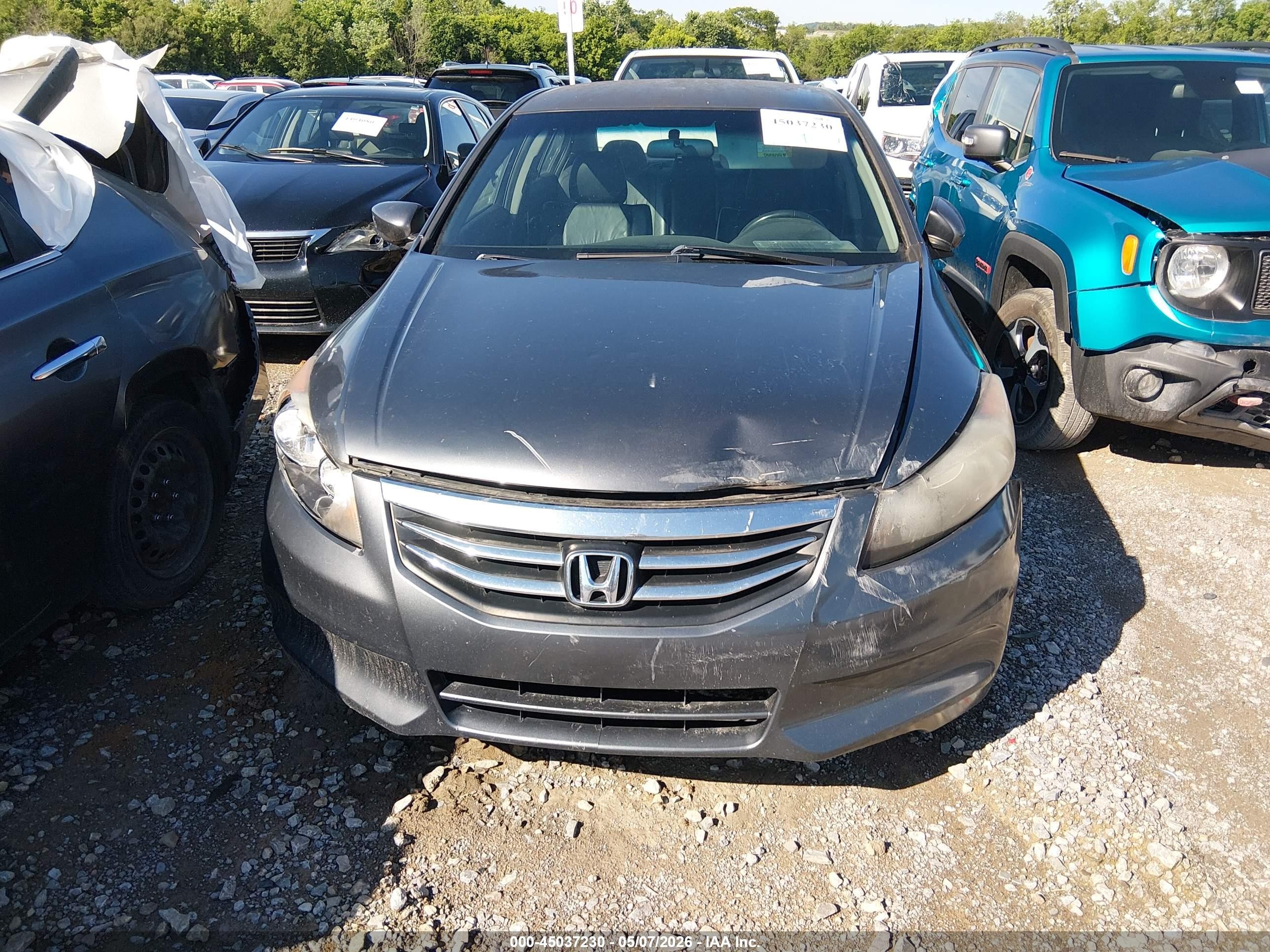 2012 Honda Accord 2.4 Se Gray vin: 1HGCP2F60CA120414