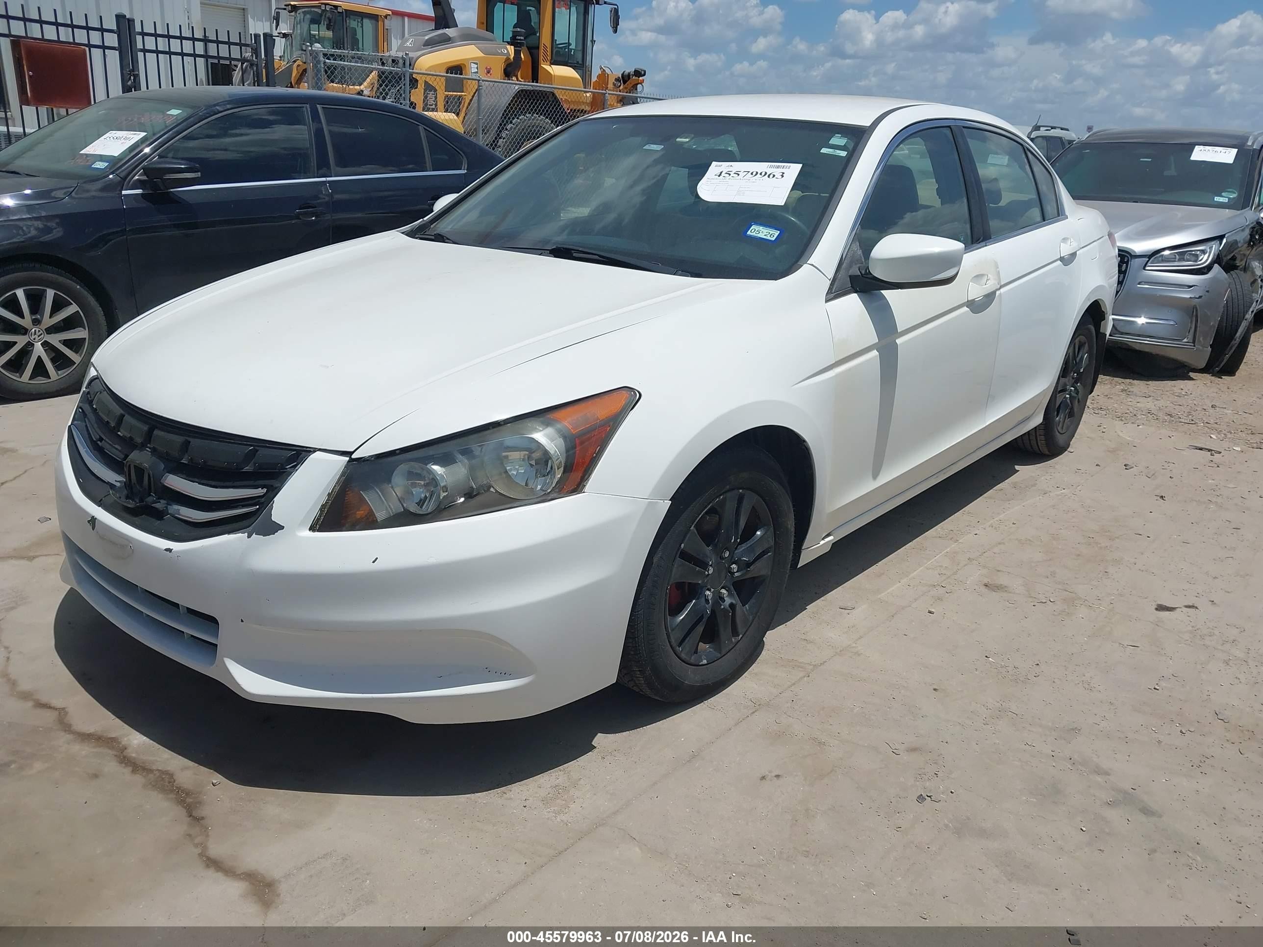 2012 Honda Accord 2.4 Se White vin: 1HGCP2F60CA131509
