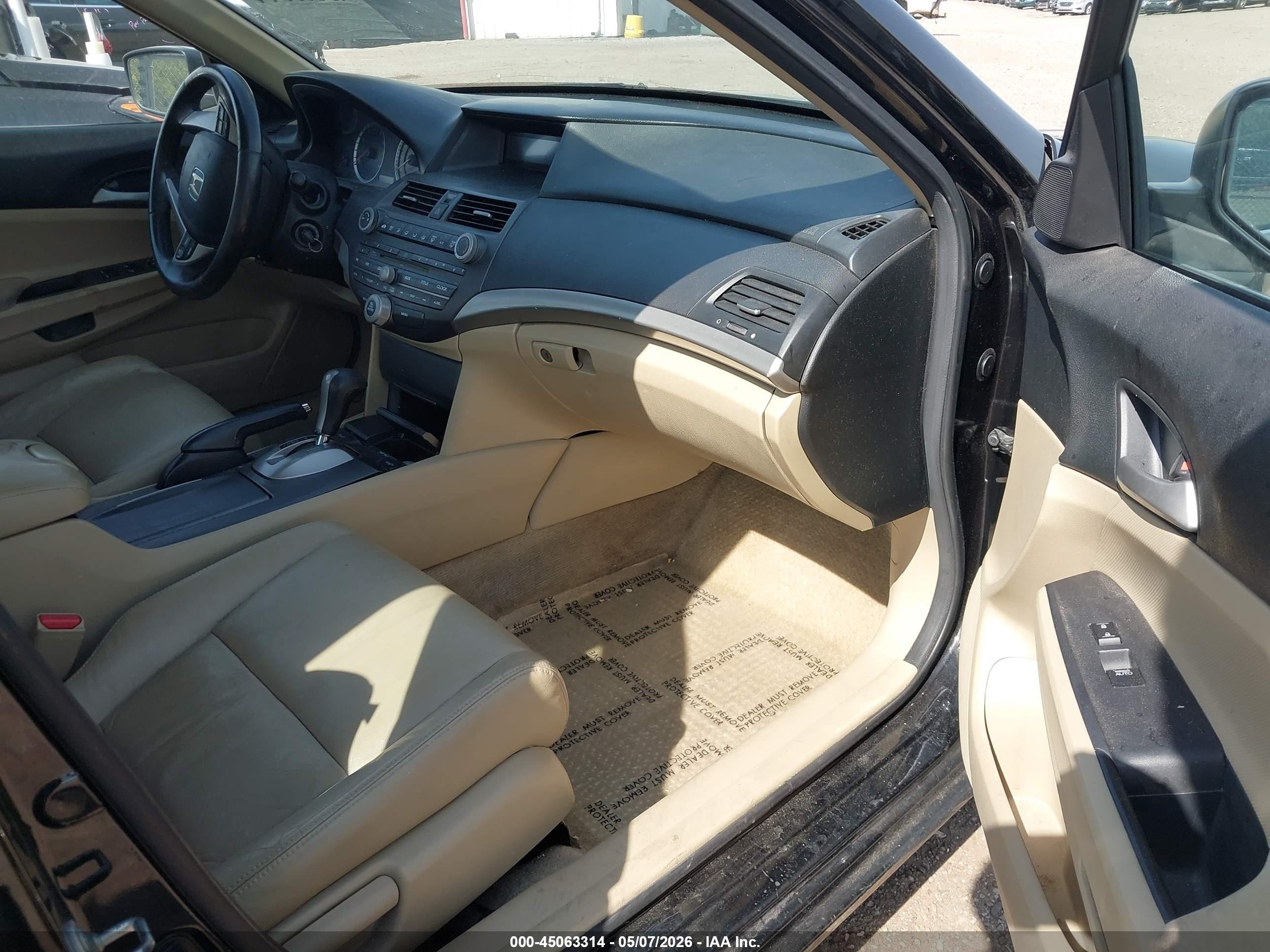 2012 Honda Accord 2.4 Se Black vin: 1HGCP2F60CA131803