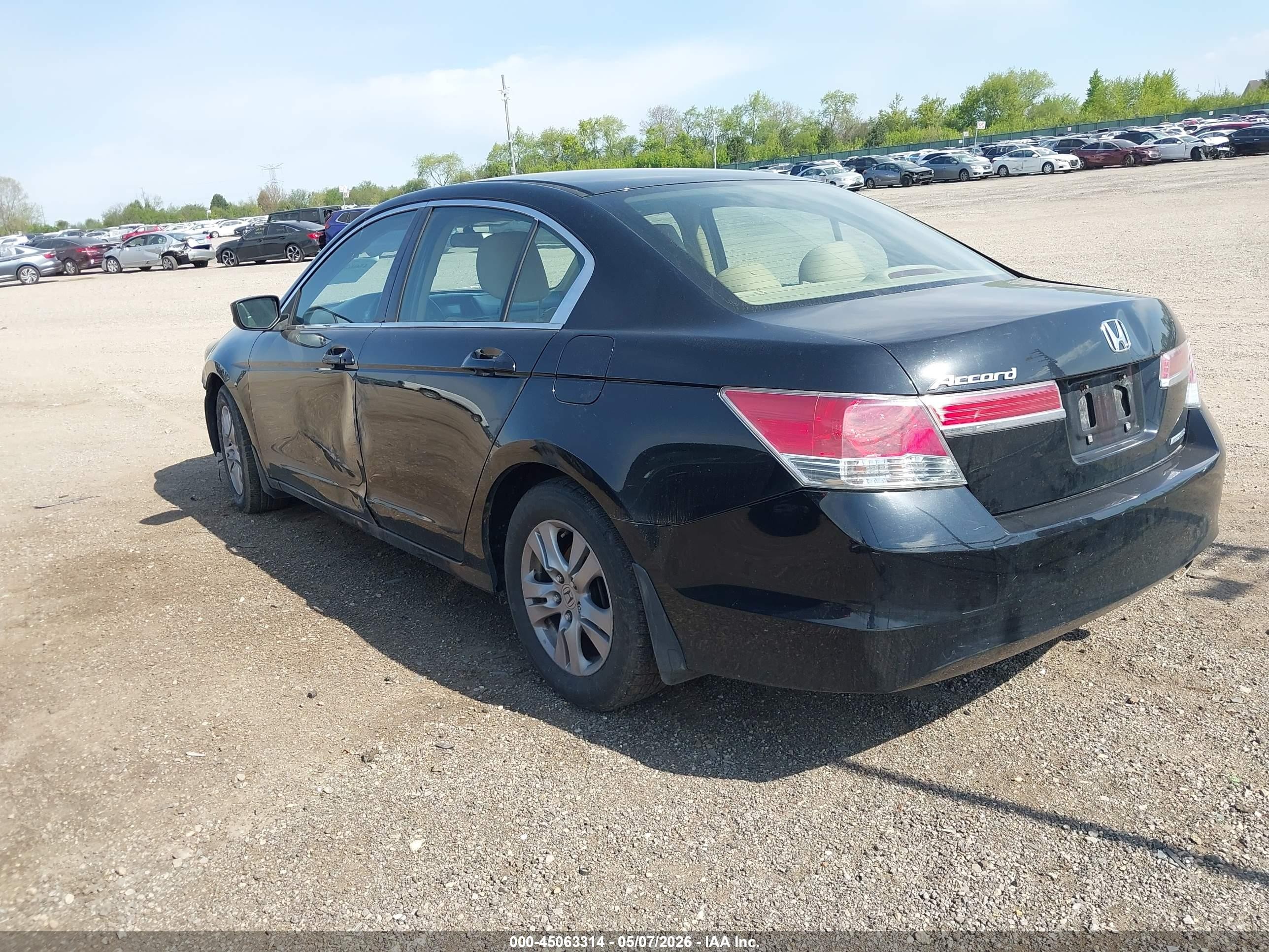 2012 Honda Accord 2.4 Se Black vin: 1HGCP2F60CA131803