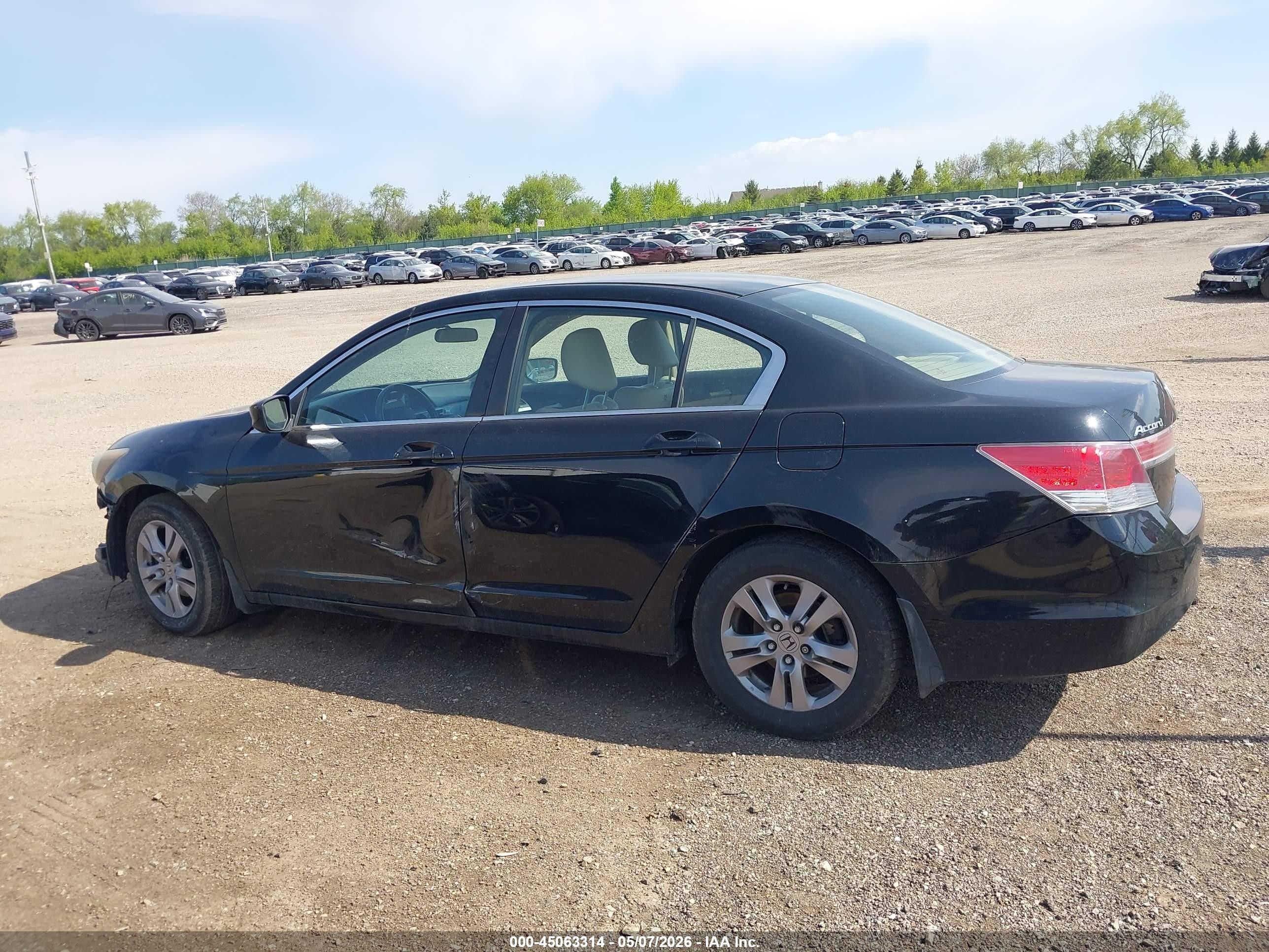 2012 Honda Accord 2.4 Se Black vin: 1HGCP2F60CA131803