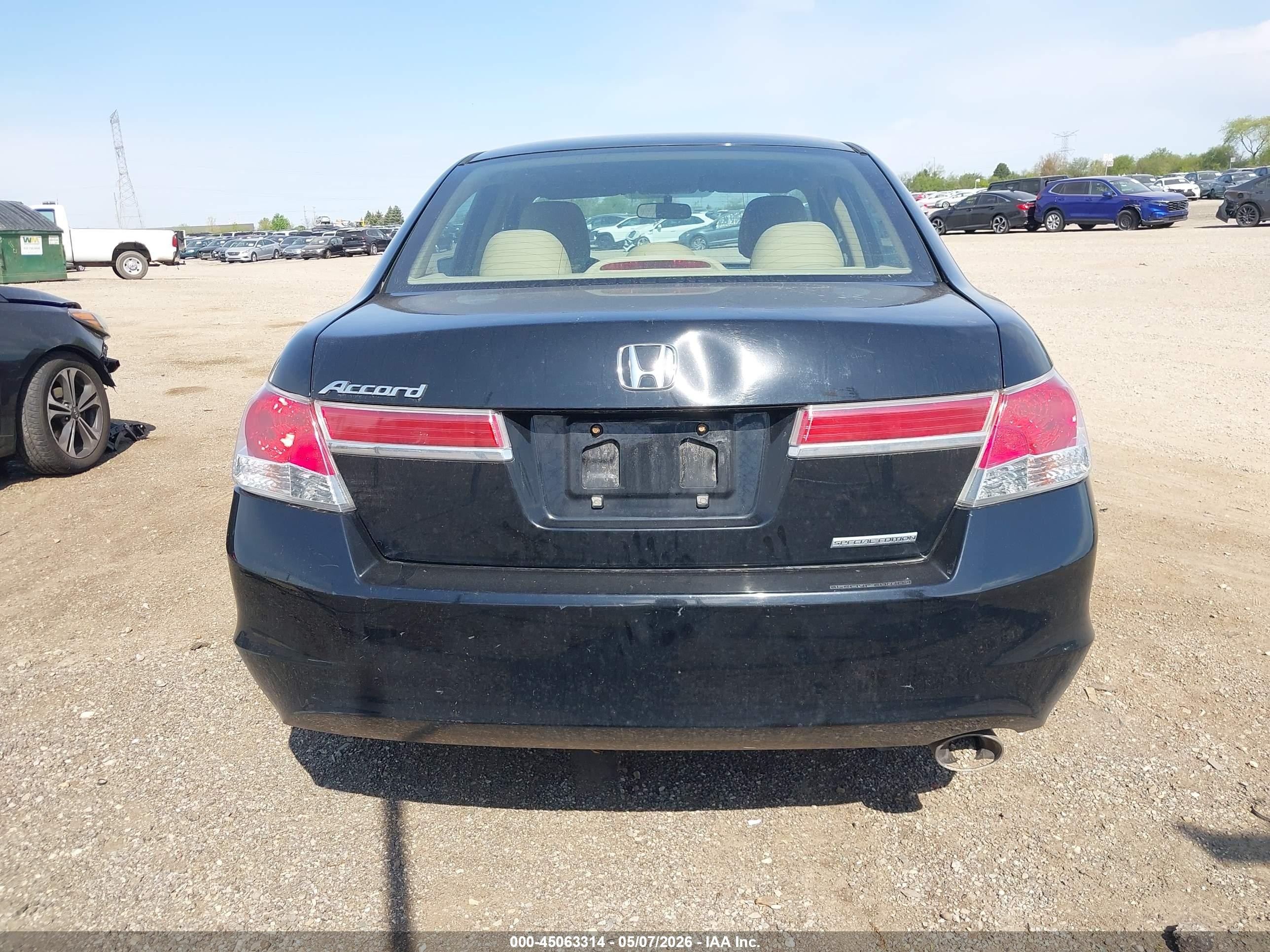 2012 Honda Accord 2.4 Se Black vin: 1HGCP2F60CA131803