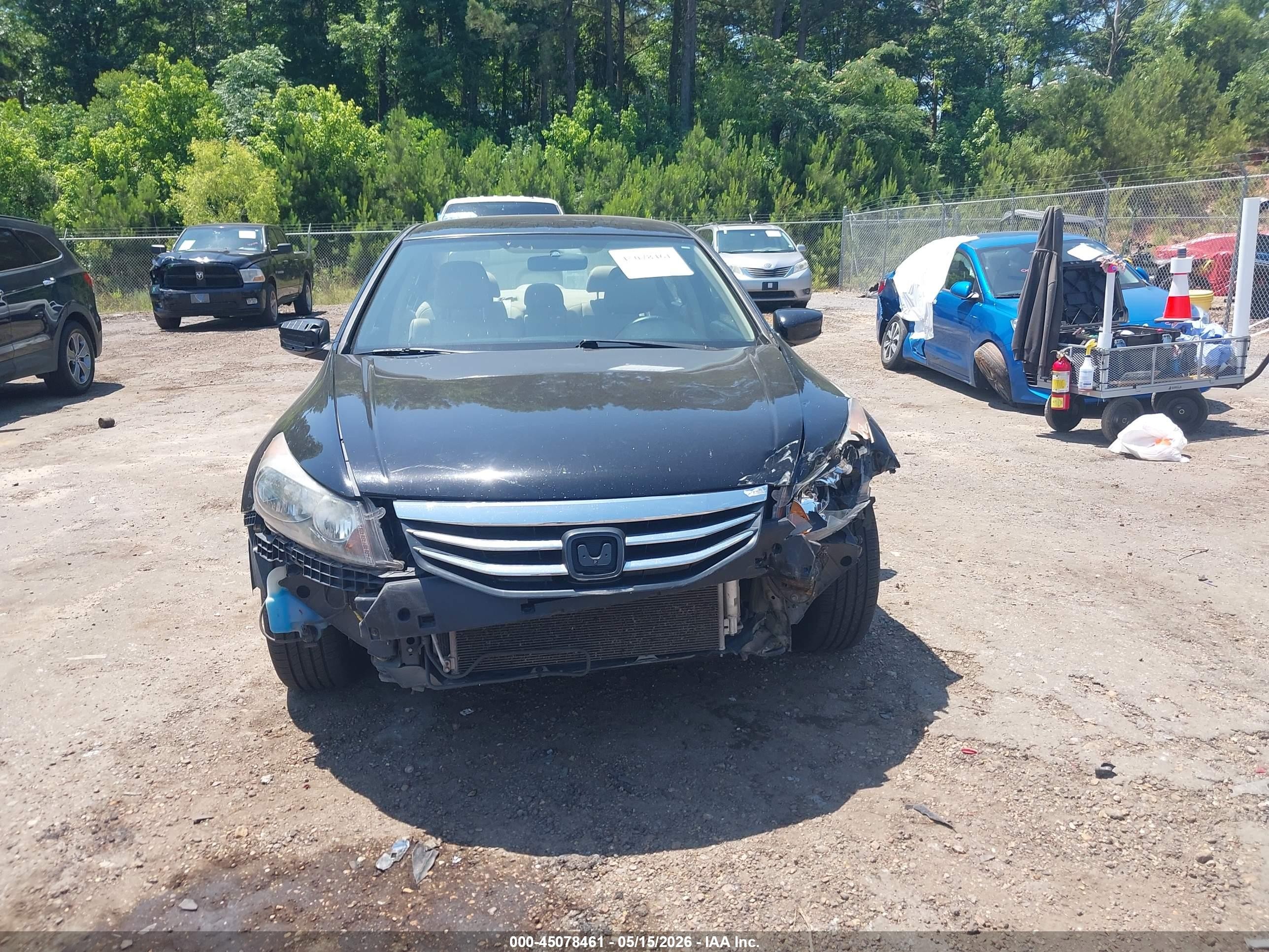 2012 Honda Accord 2.4 Se Black vin: 1HGCP2F60CA138797