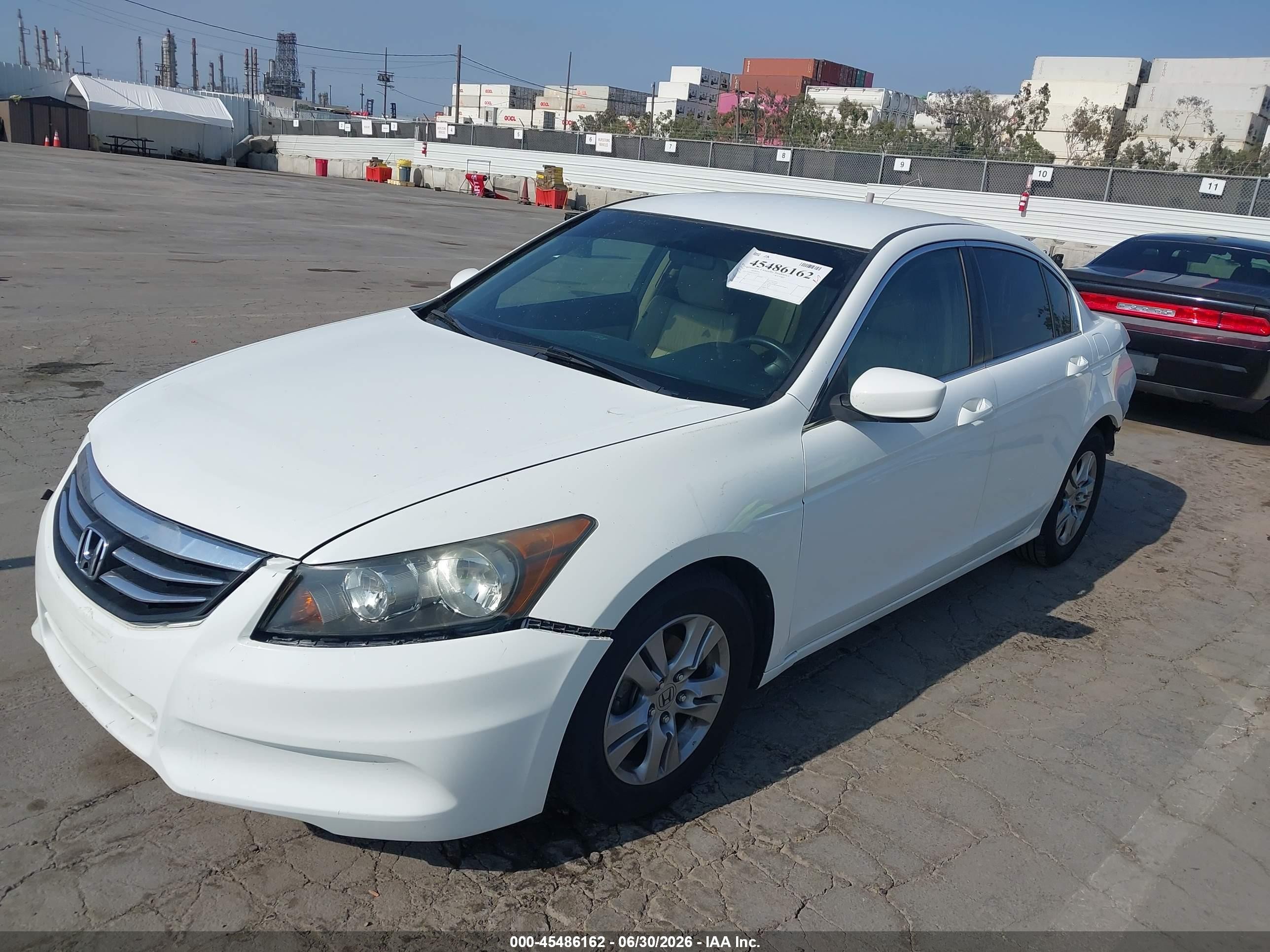 2012 Honda Accord 2.4 Se White vin: 1HGCP2F60CA143529