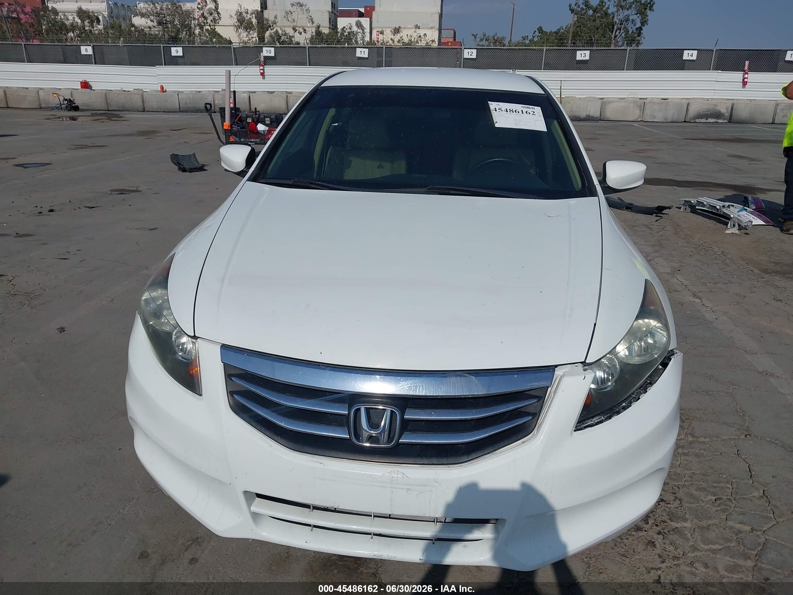 2012 Honda Accord 2.4 Se White vin: 1HGCP2F60CA143529