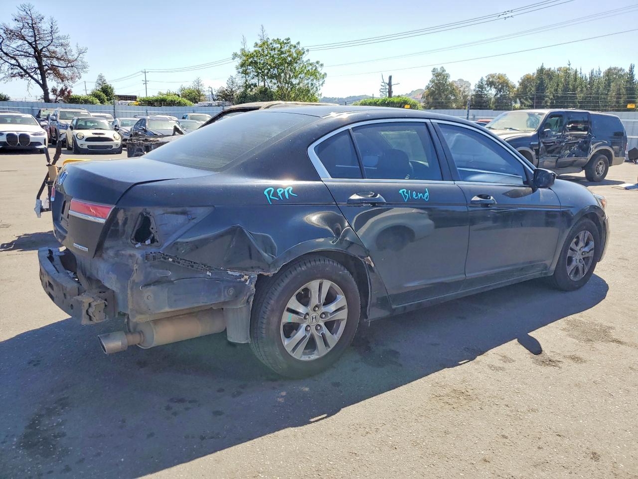 2012 Honda Accord Se Black vin: 1HGCP2F60CA154403