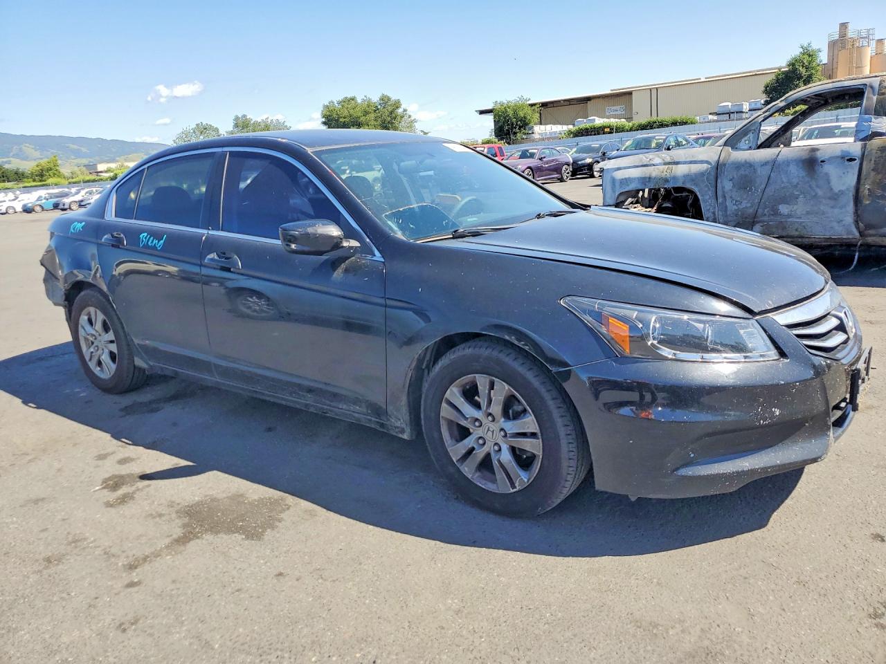 2012 Honda Accord Se Black vin: 1HGCP2F60CA154403