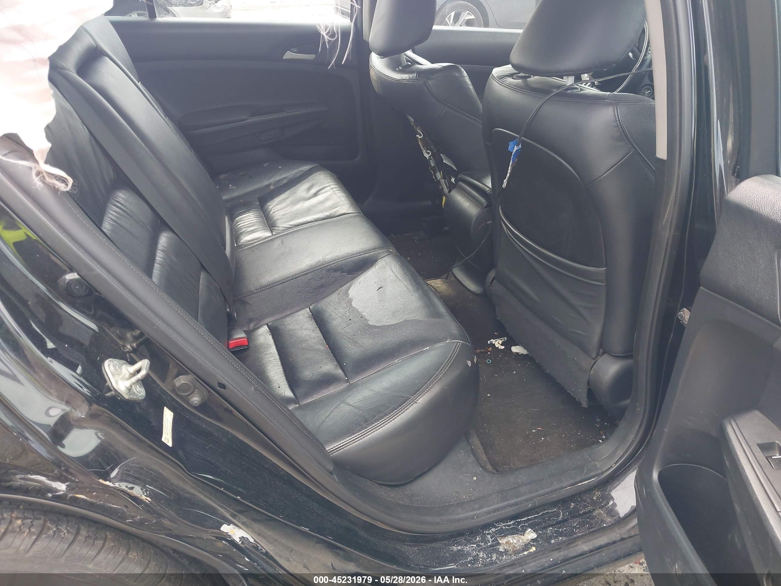 2012 Honda Accord 2.4 Se Black vin: 1HGCP2F60CA202627