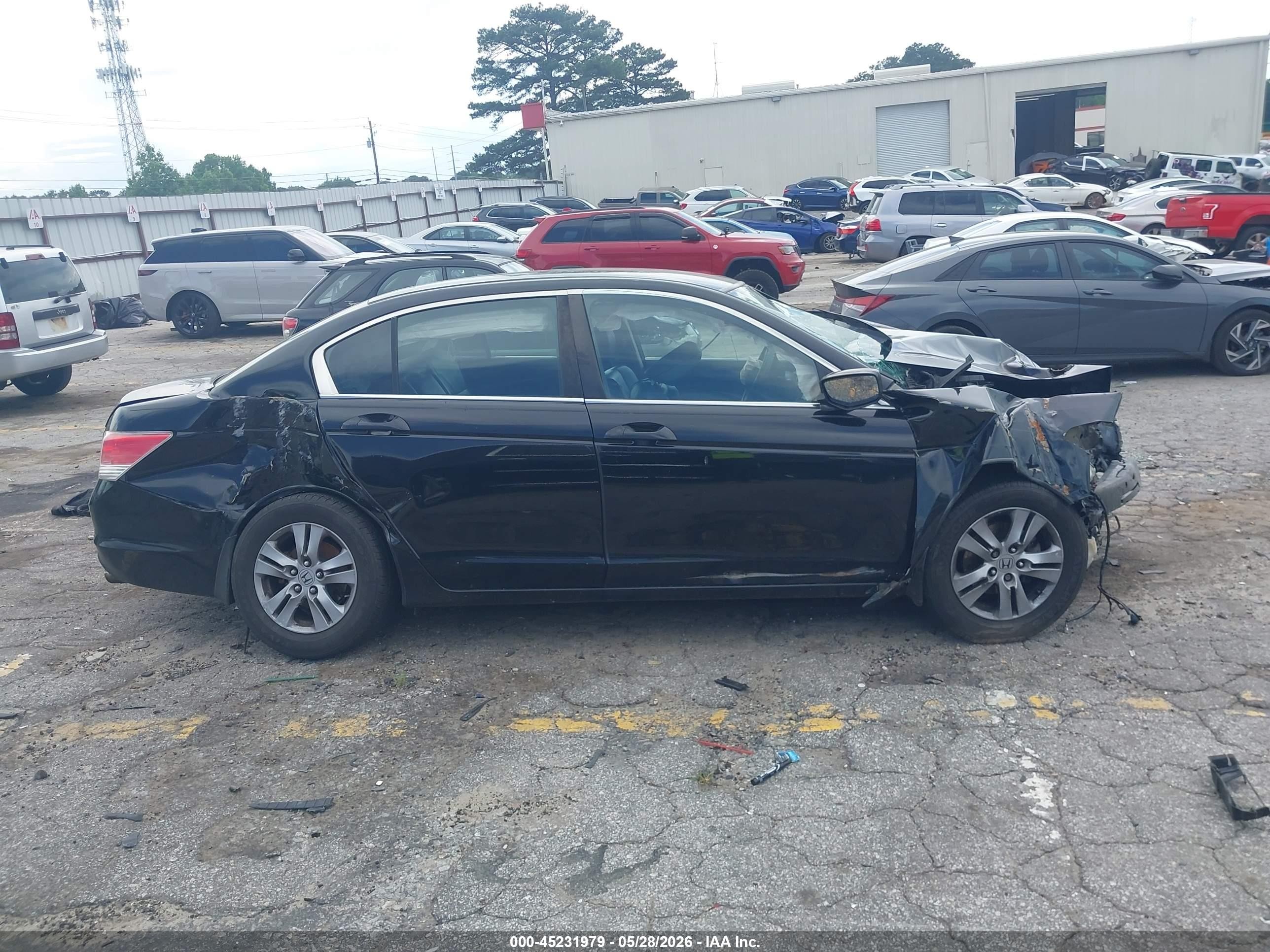 2012 Honda Accord 2.4 Se Black vin: 1HGCP2F60CA202627