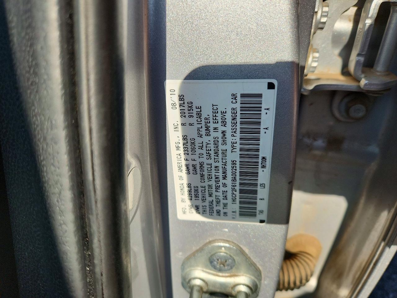 2011 Honda Accord Se Silver vin: 1HGCP2F61BA002595