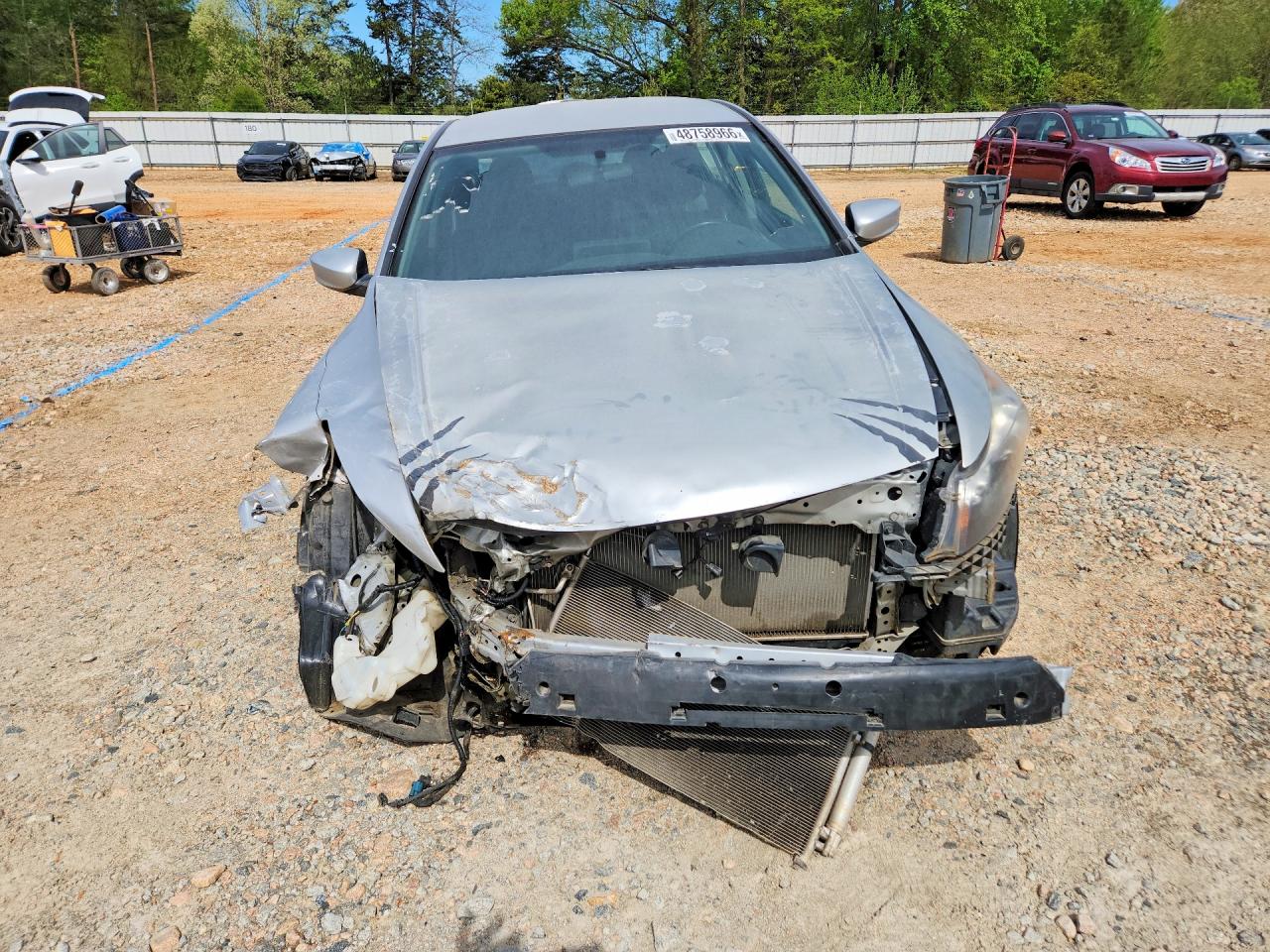 2011 Honda Accord Se Silver vin: 1HGCP2F61BA066796