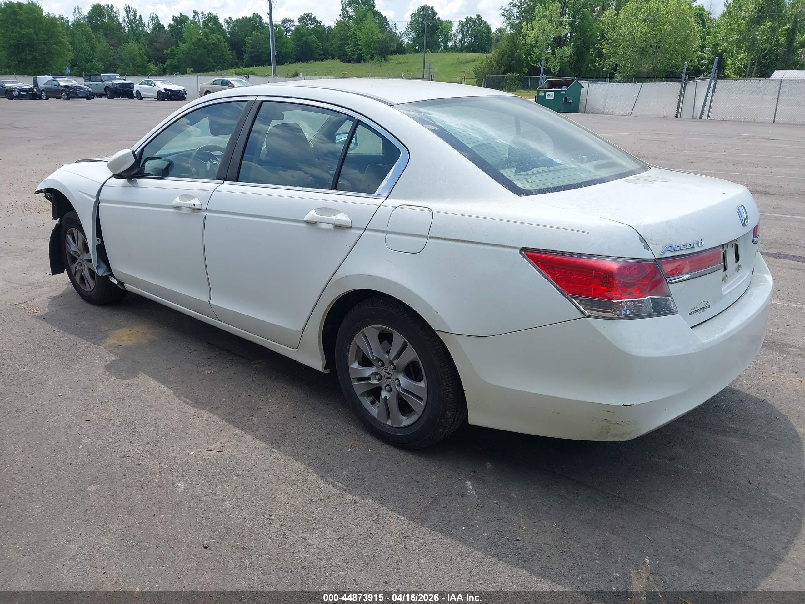 2011 Honda Accord 2.4 Se White vin: 1HGCP2F61BA105886
