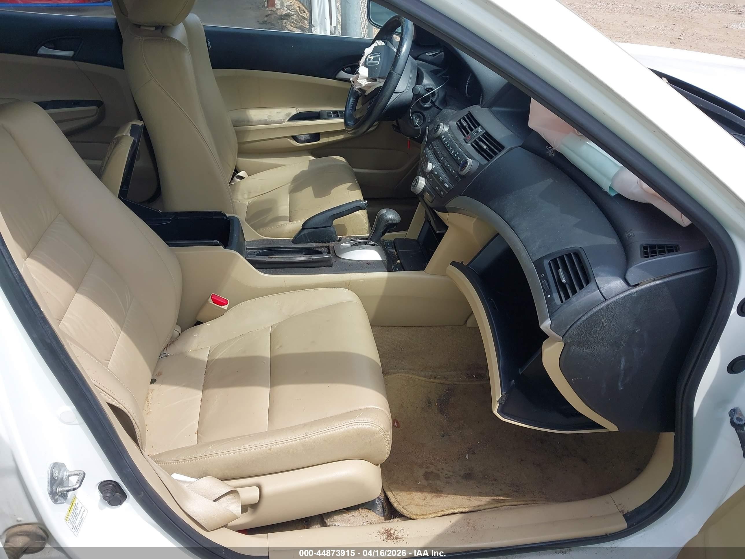 2011 Honda Accord 2.4 Se White vin: 1HGCP2F61BA105886