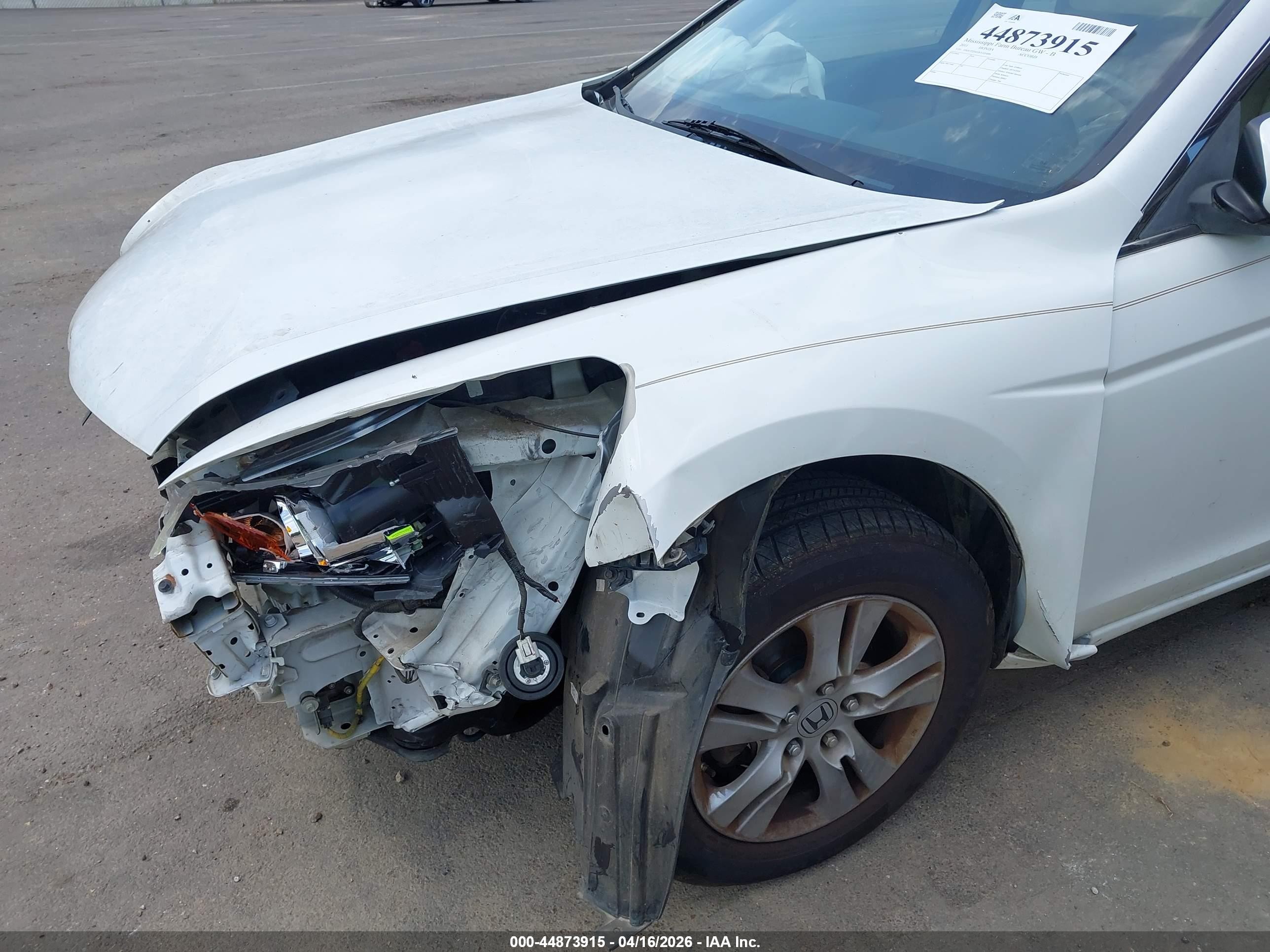 2011 Honda Accord 2.4 Se White vin: 1HGCP2F61BA105886