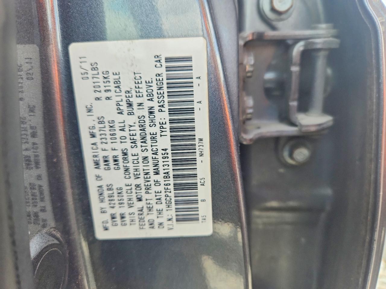 2011 Honda Accord Se Gray vin: 1HGCP2F61BA131954