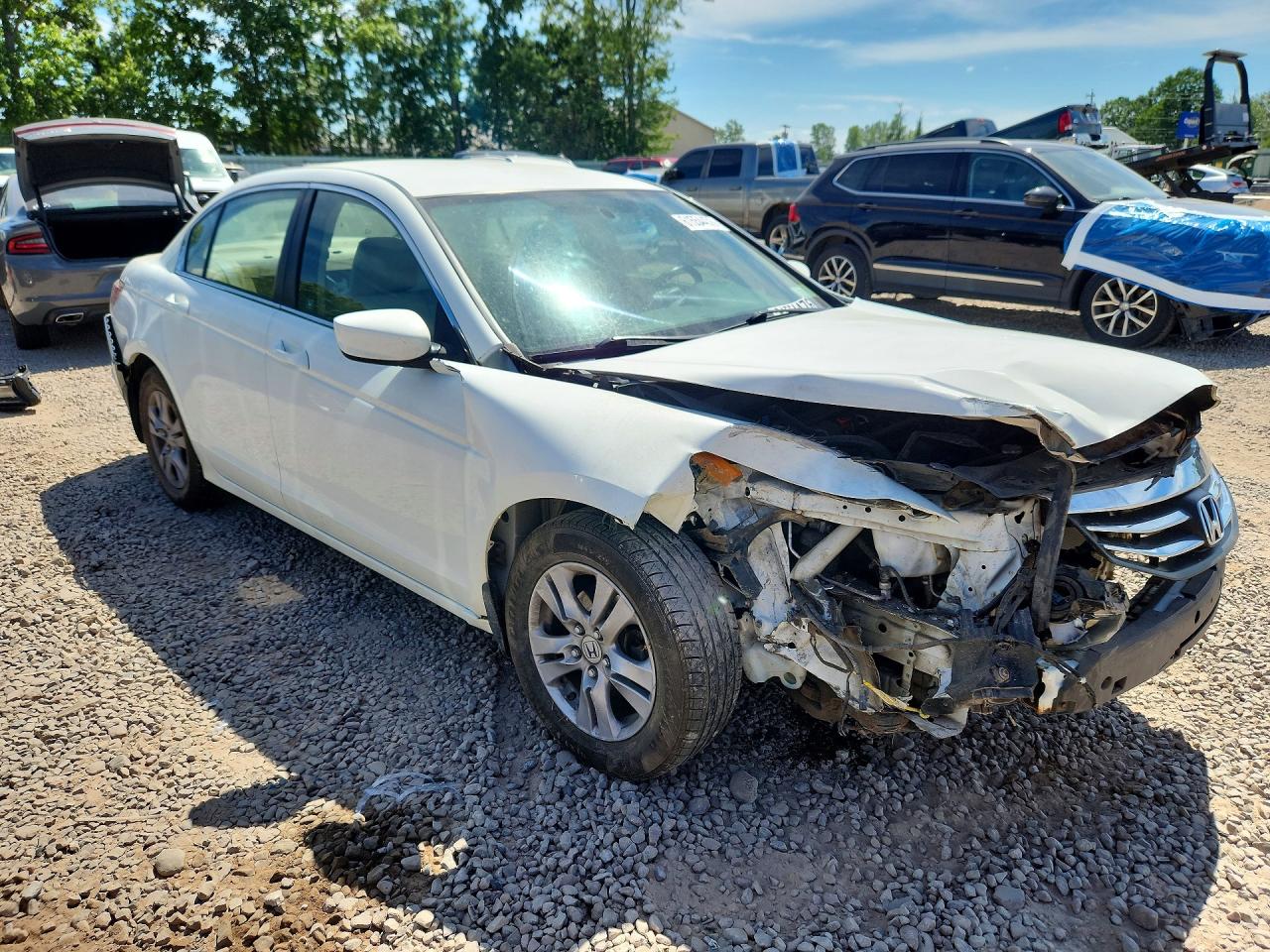 2011 Honda Accord Se Белый vin: 1HGCP2F61BA141688