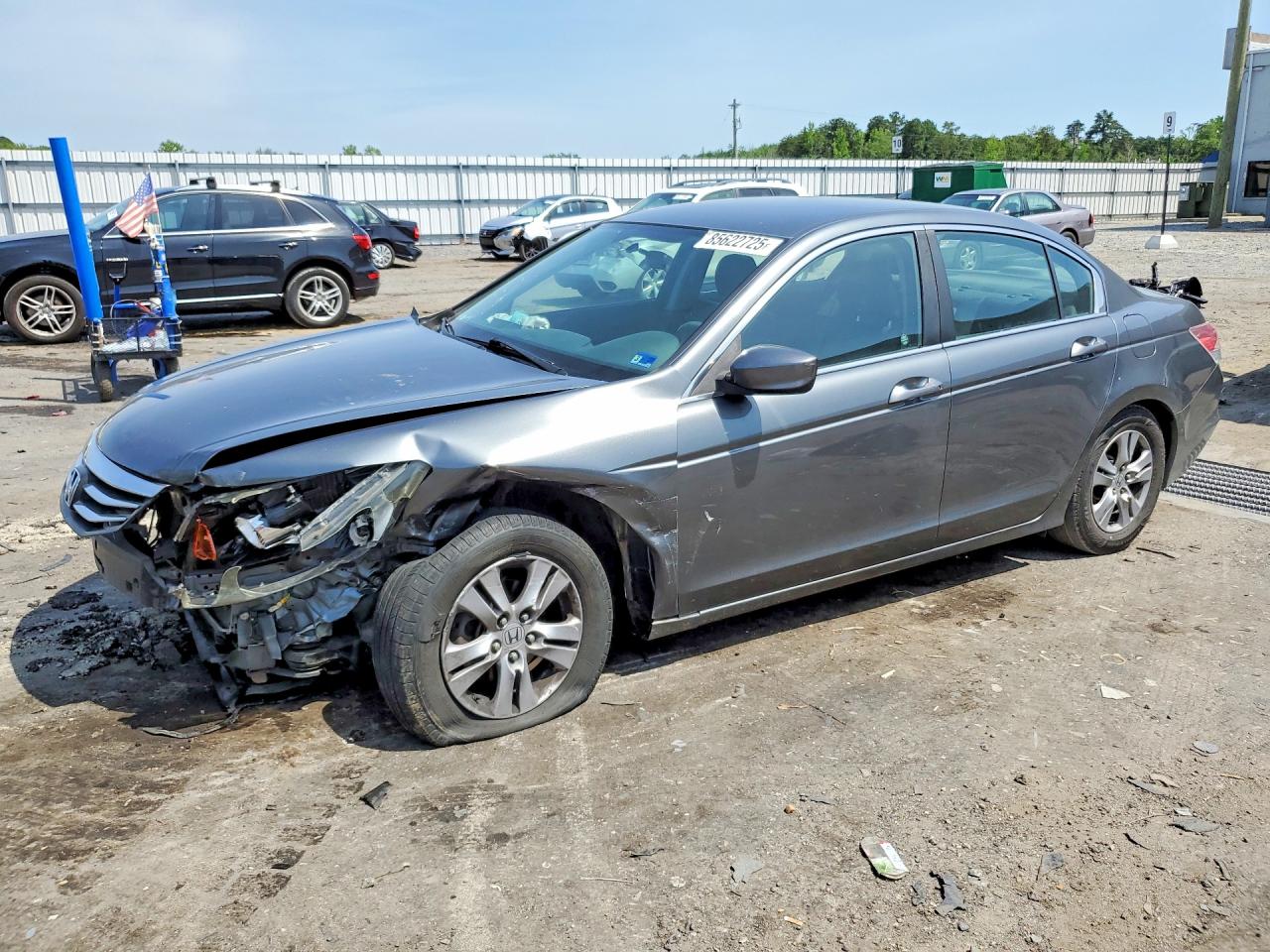 2011 Honda Accord Se Gray vin: 1HGCP2F61BA153291