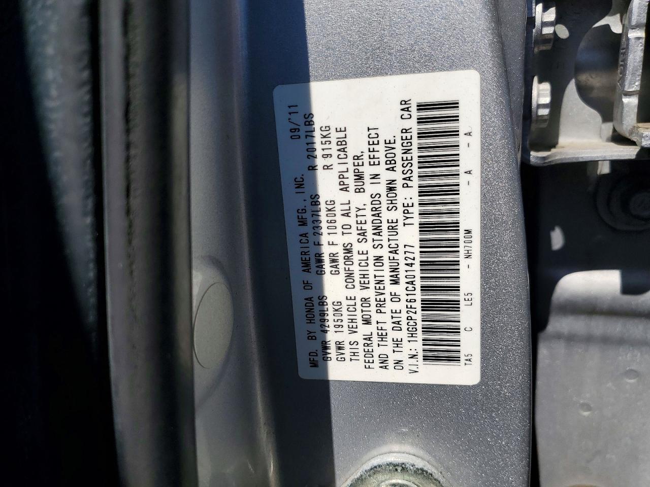 2012 Honda Accord Se Silver vin: 1HGCP2F61CA014277