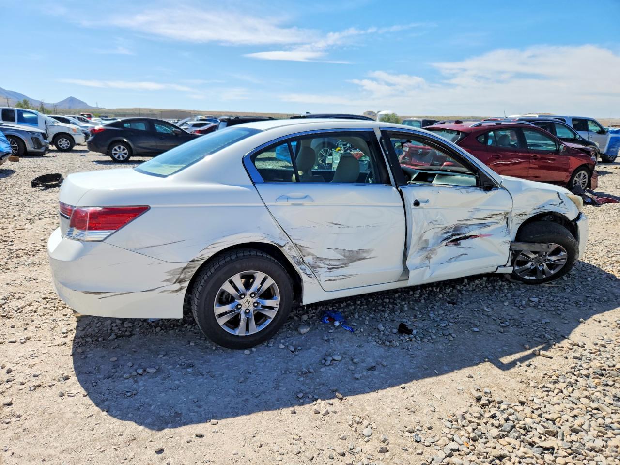 2012 Honda Accord Se White vin: 1HGCP2F61CA020600