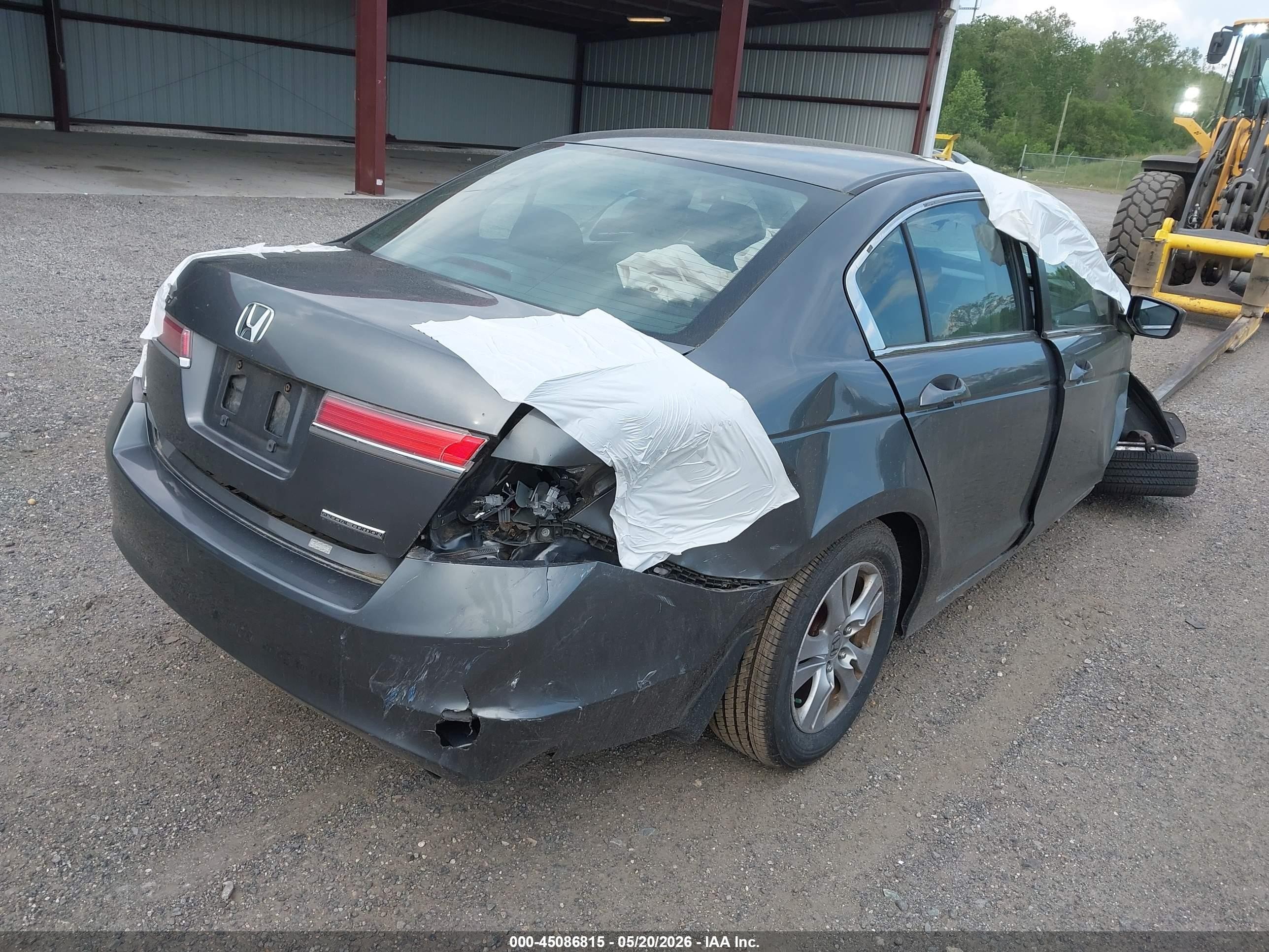 2012 Honda Accord 2.4 Se Серый vin: 1HGCP2F61CA035775