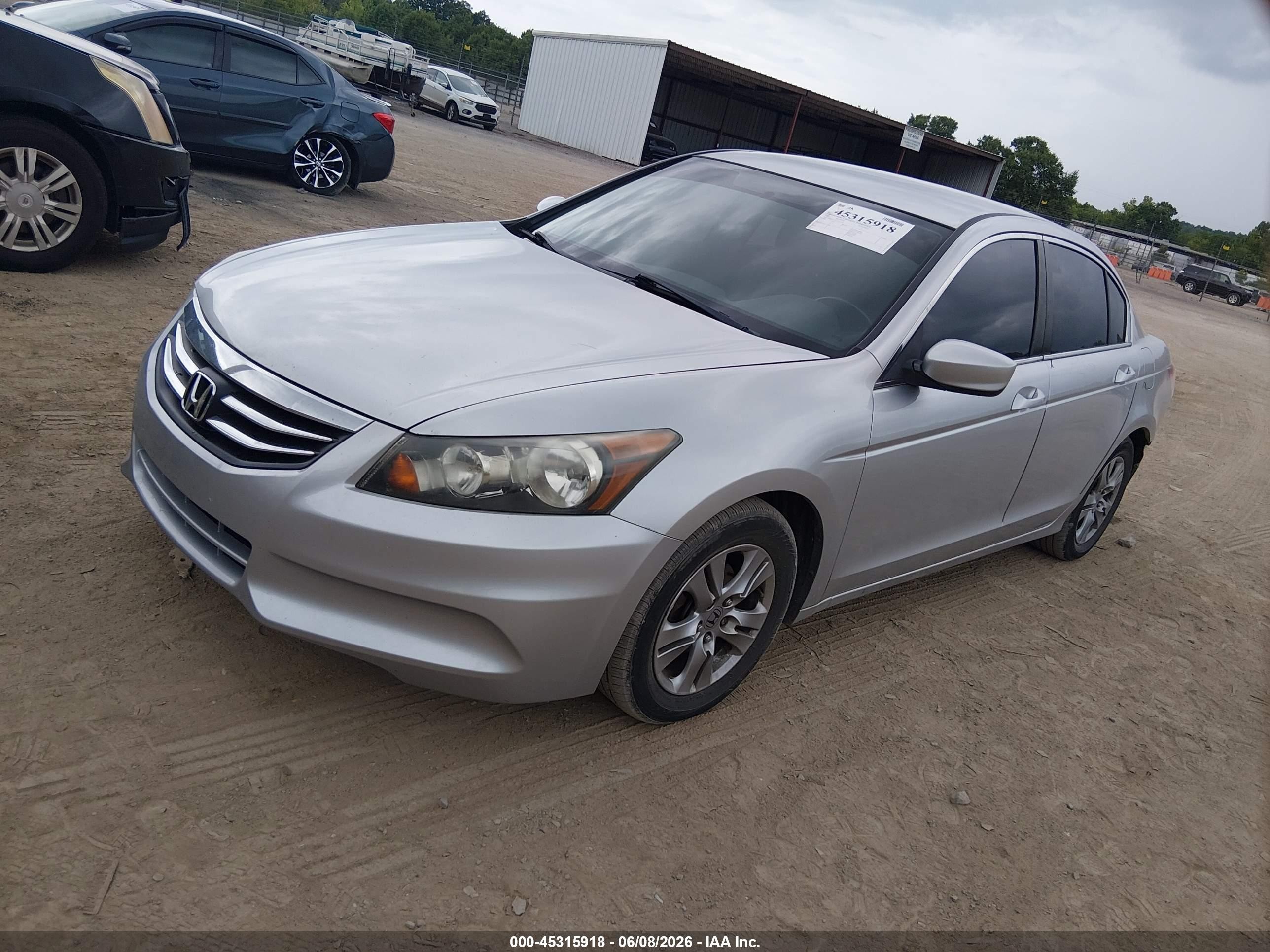 2012 Honda Accord 2.4 Se Silver vin: 1HGCP2F61CA037753
