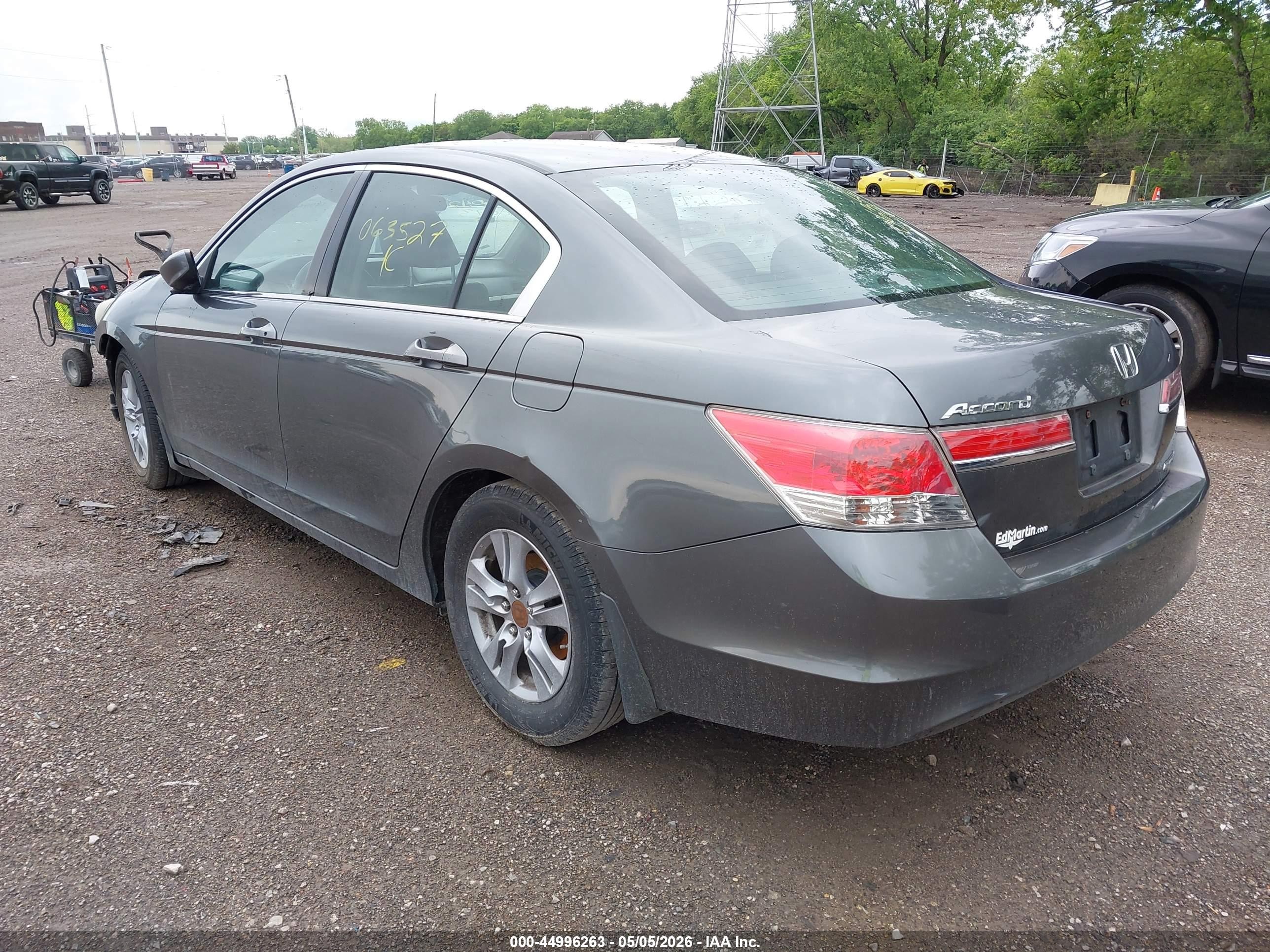 2012 Honda Accord 2.4 Se Gray vin: 1HGCP2F61CA063527