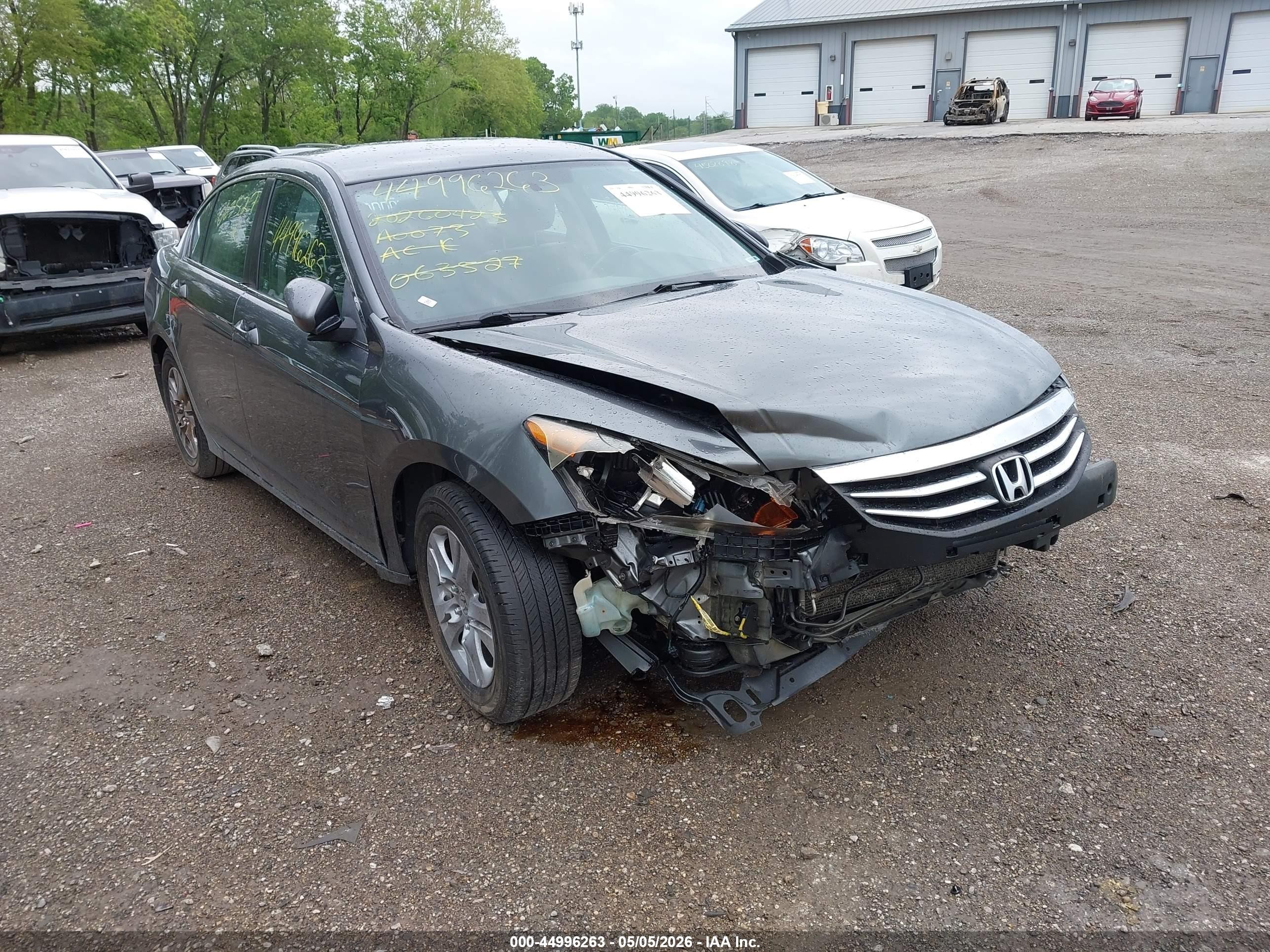 2012 Honda Accord 2.4 Se Gray vin: 1HGCP2F61CA063527