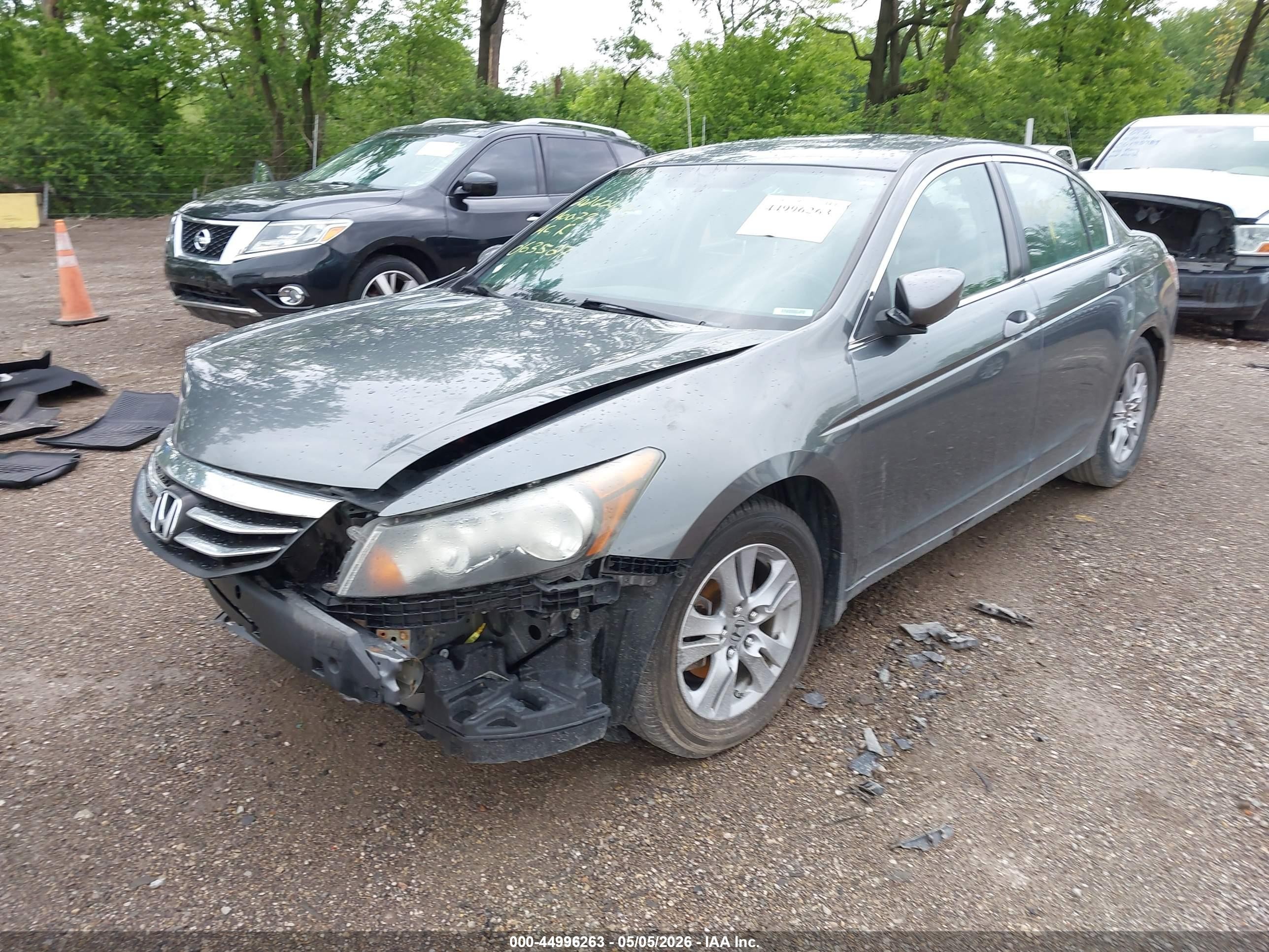 2012 Honda Accord 2.4 Se Gray vin: 1HGCP2F61CA063527