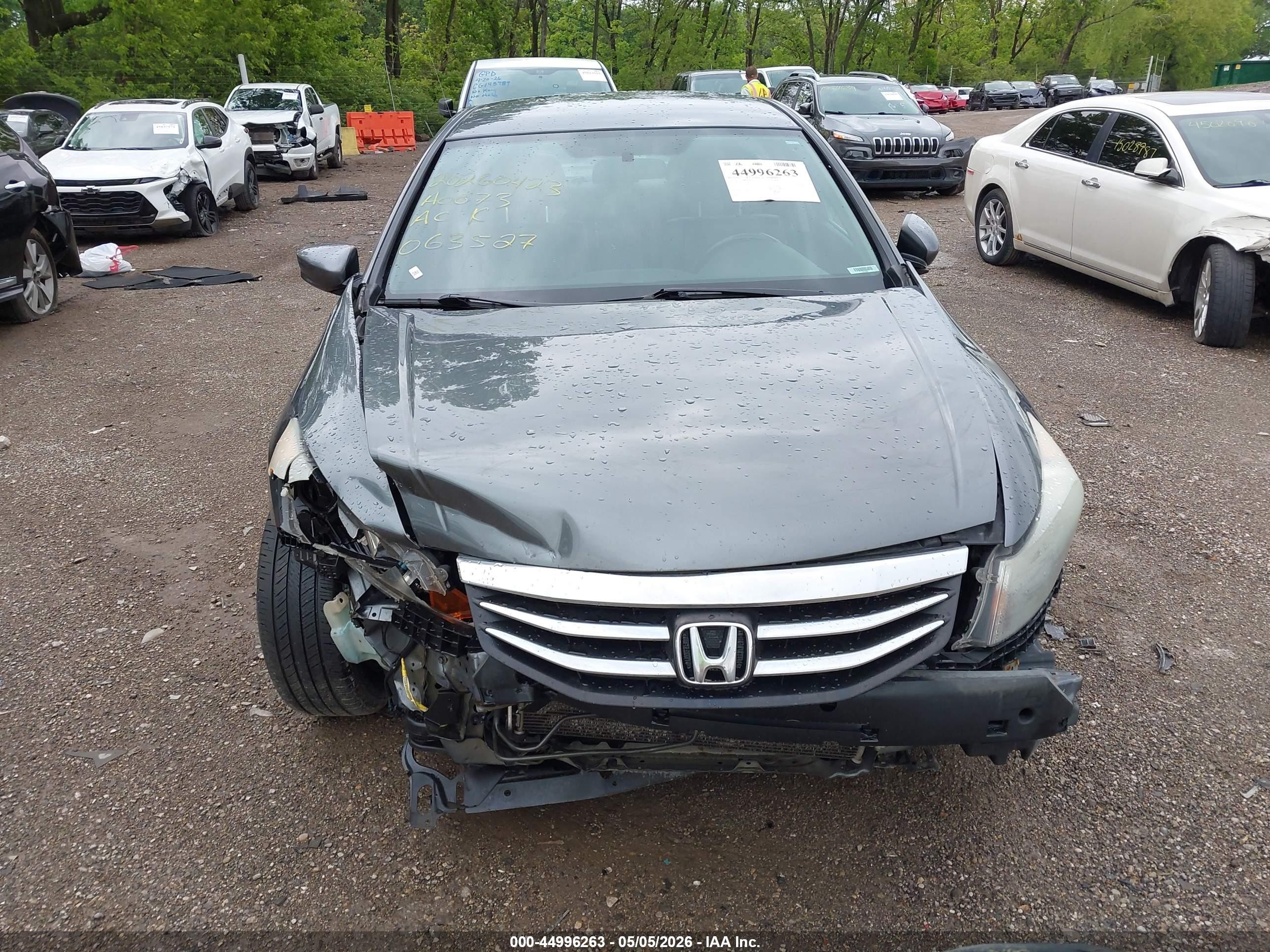 2012 Honda Accord 2.4 Se Gray vin: 1HGCP2F61CA063527