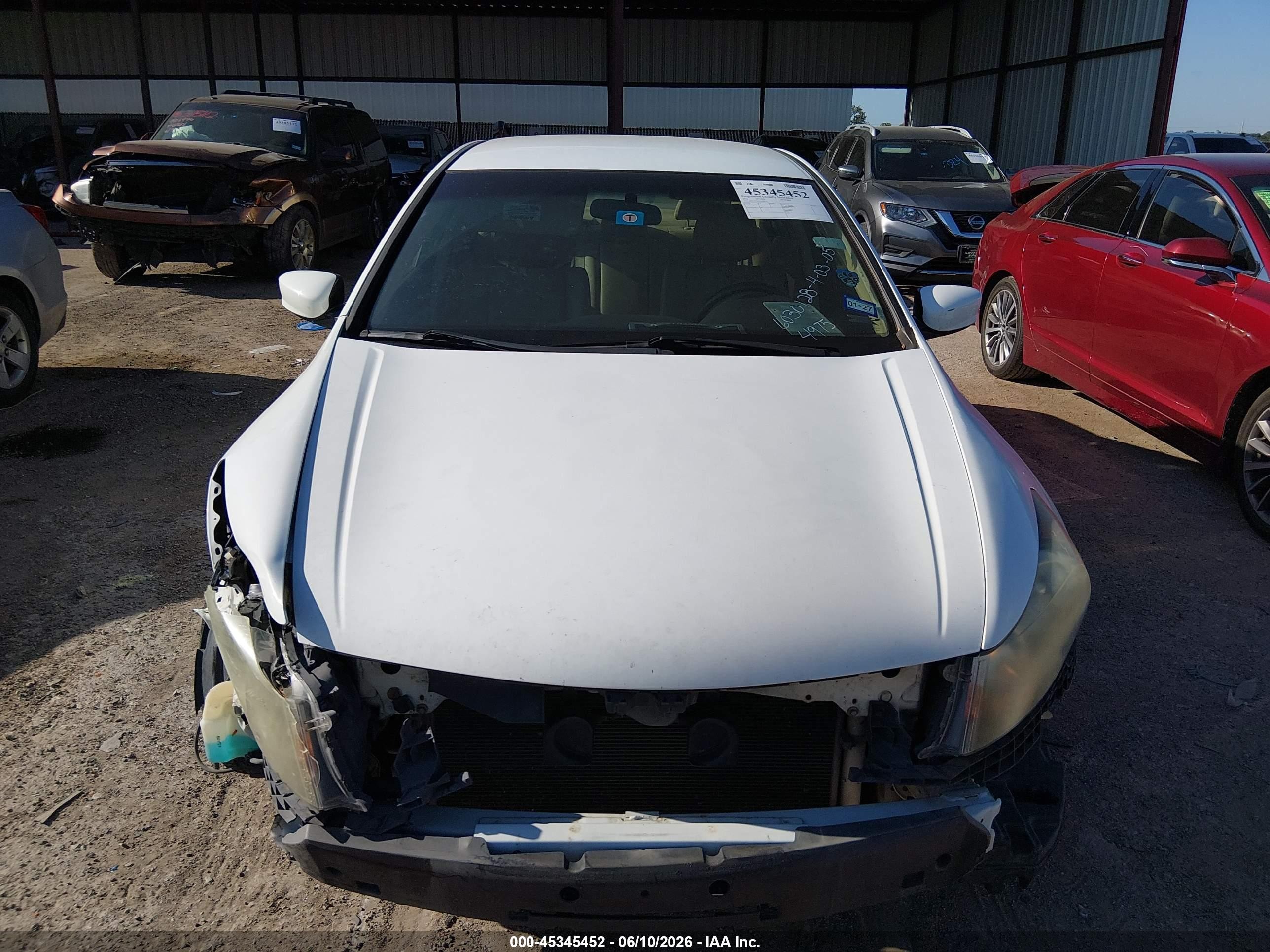 2012 Honda Accord 2.4 Se White vin: 1HGCP2F61CA084975