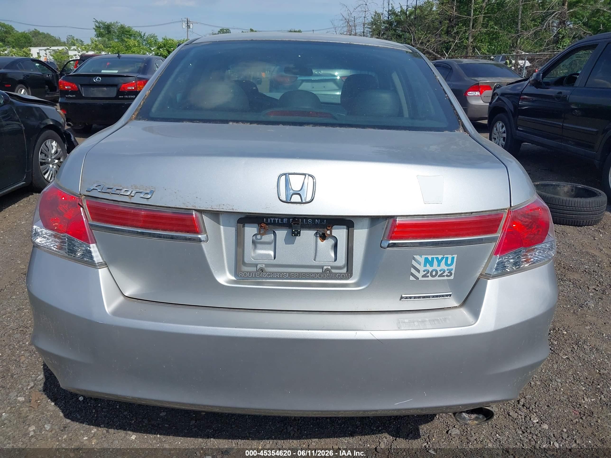 2012 Honda Accord 2.4 Se Silver vin: 1HGCP2F61CA113813